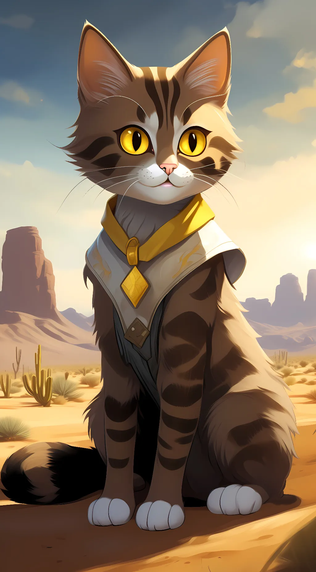 ai character: WhitchPaw background