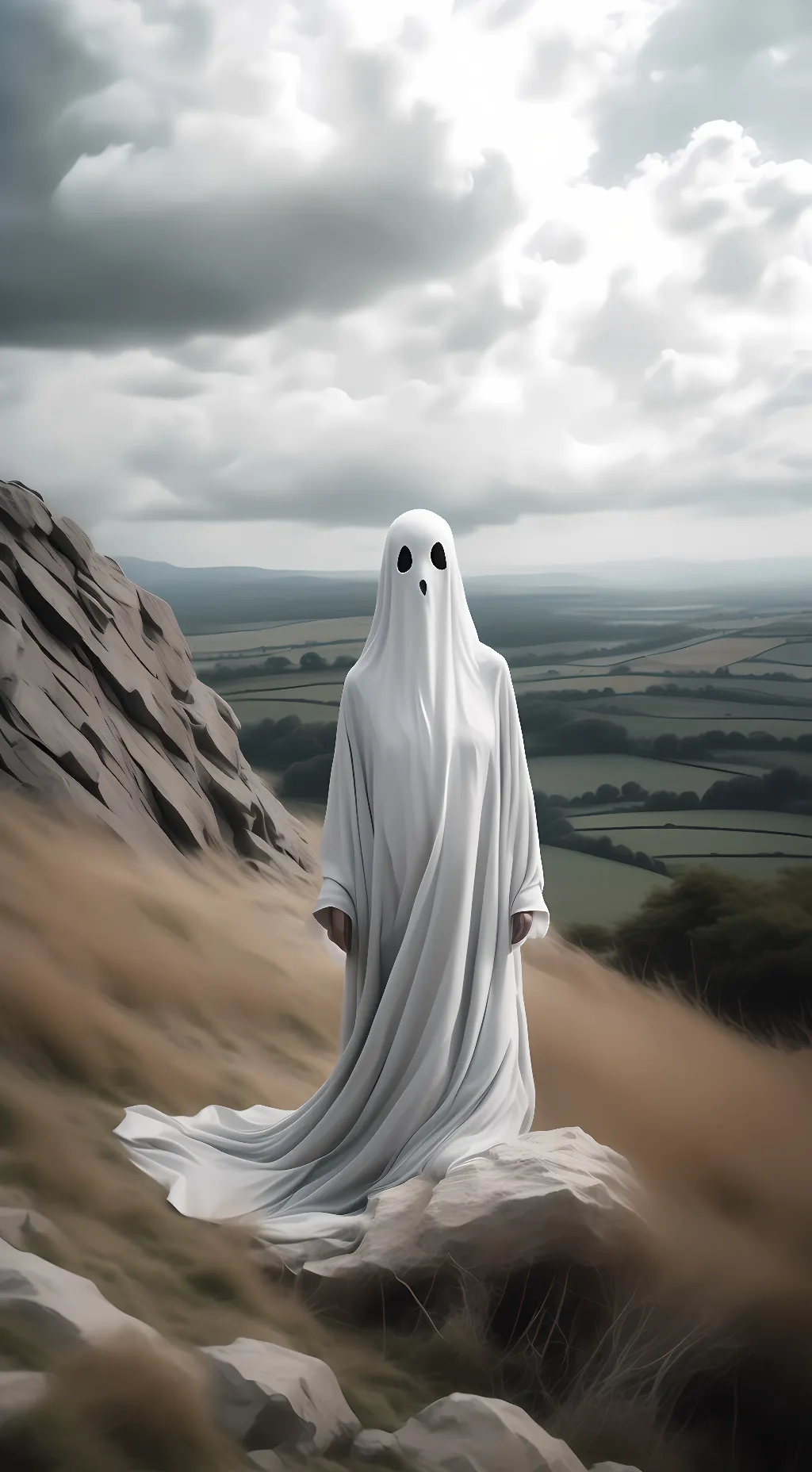 ai character: The ghost background