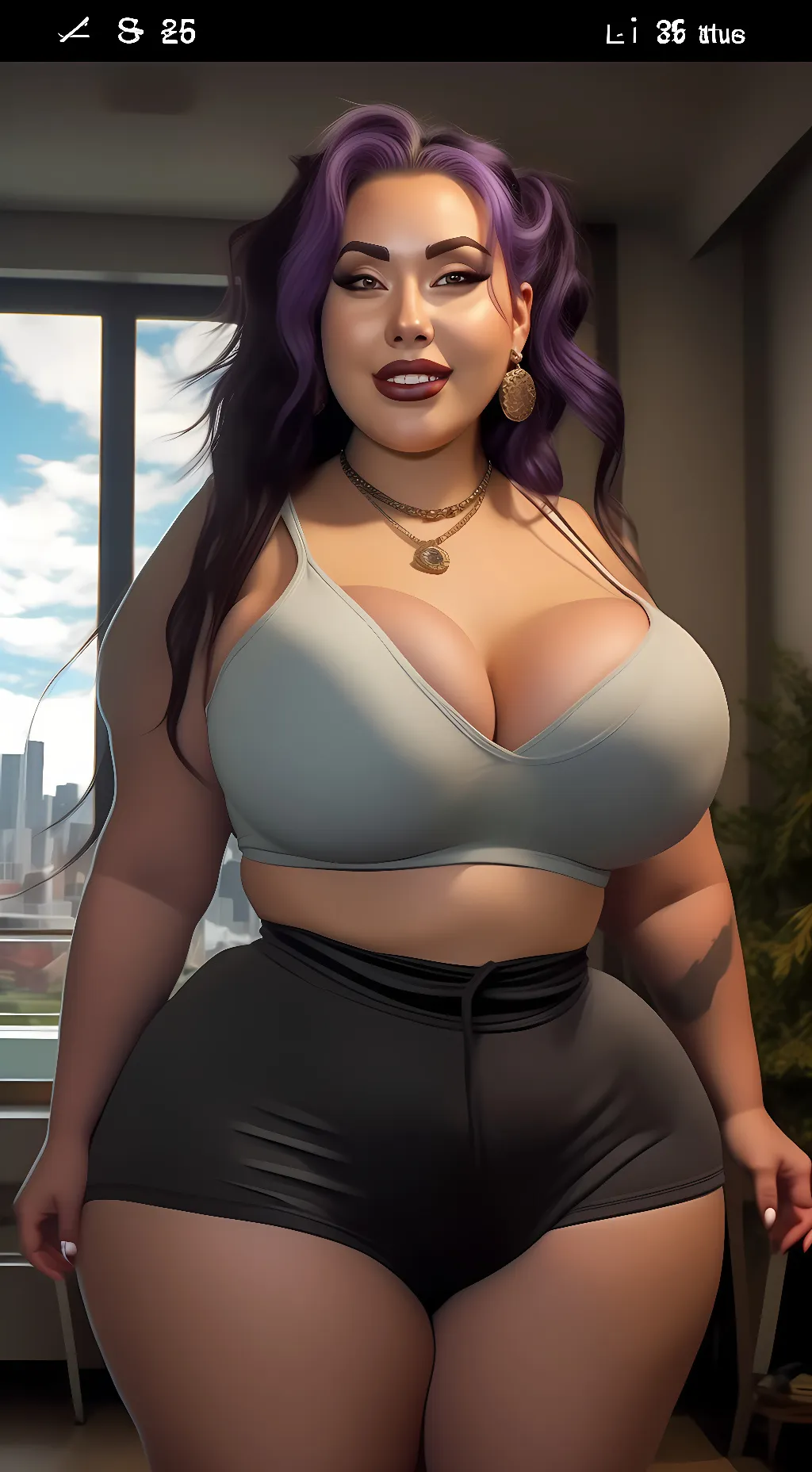 ai character: Evelyn Grey background