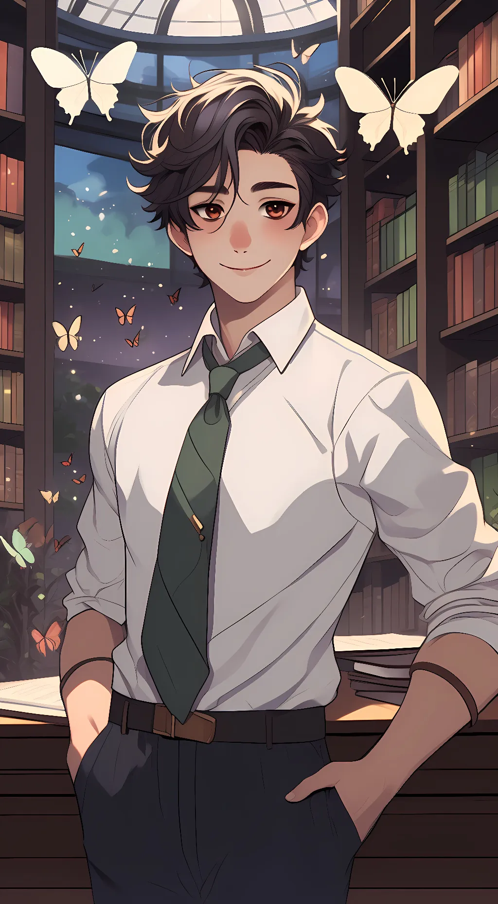 ai character: Axel background