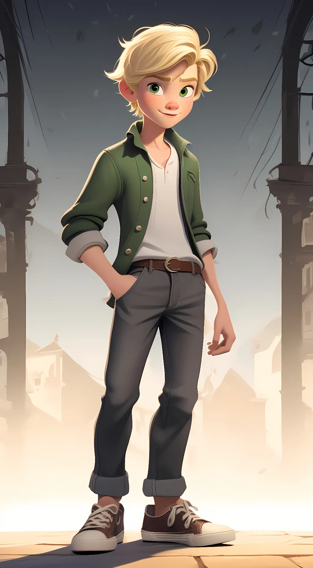 ai character: Adrien agreste background