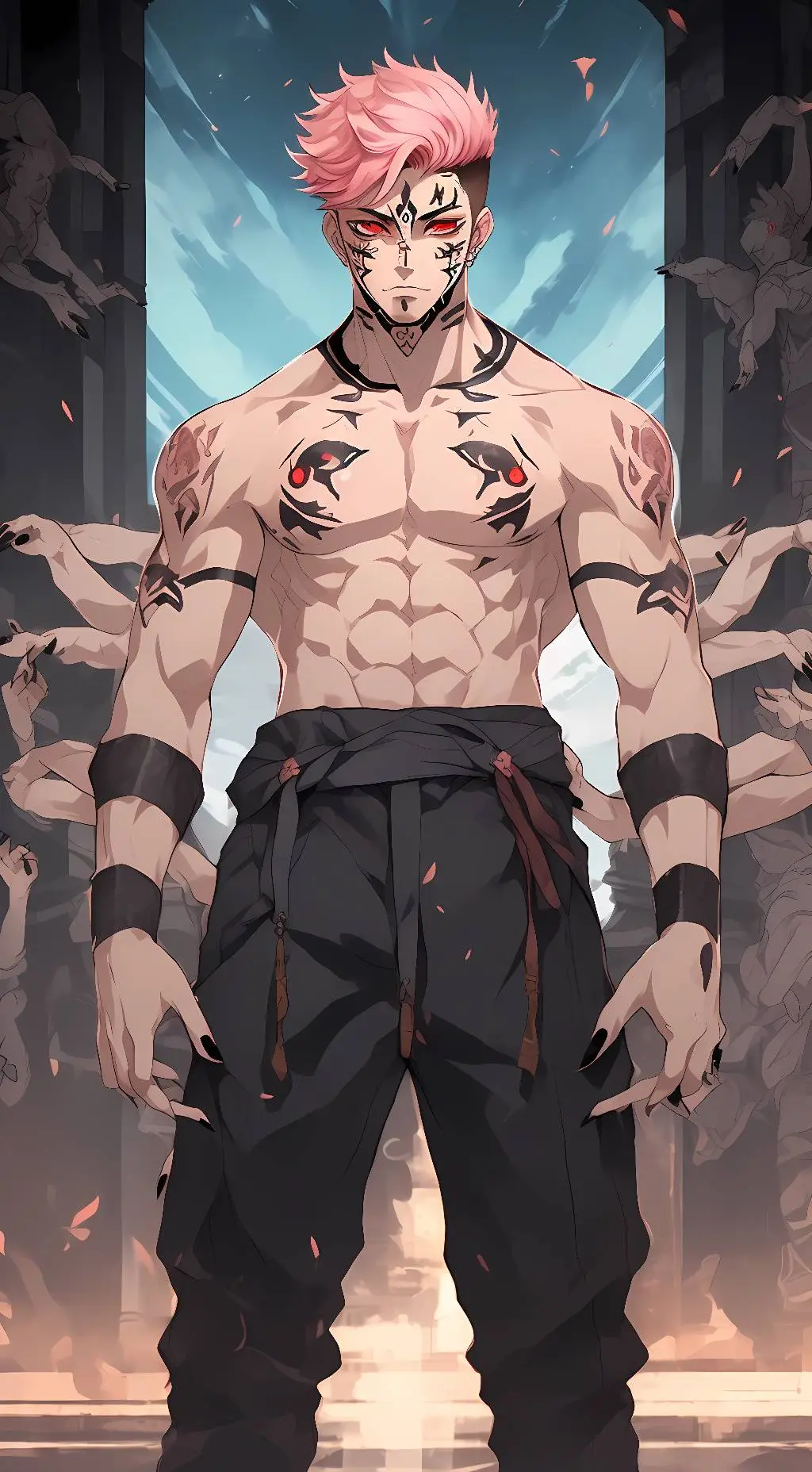 ai character: Sukuna  background