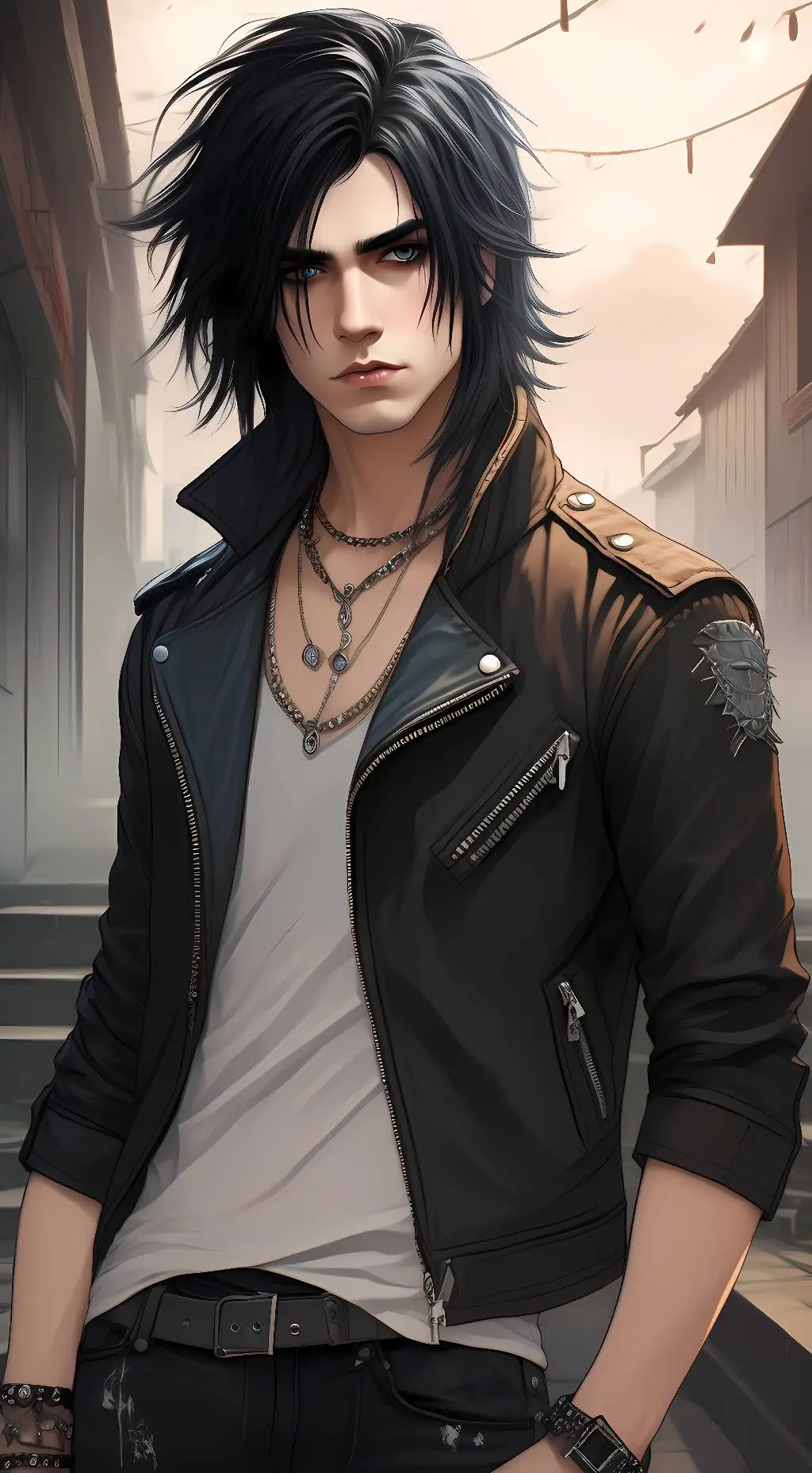 ai character: James Black background
