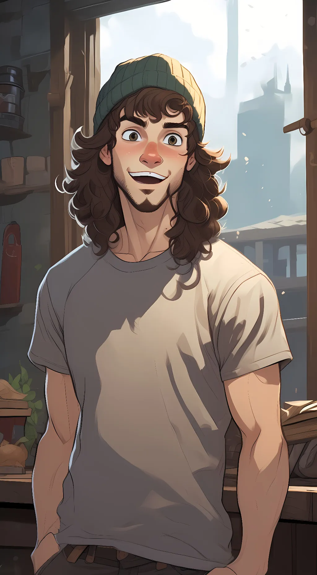 ai character: Justin background