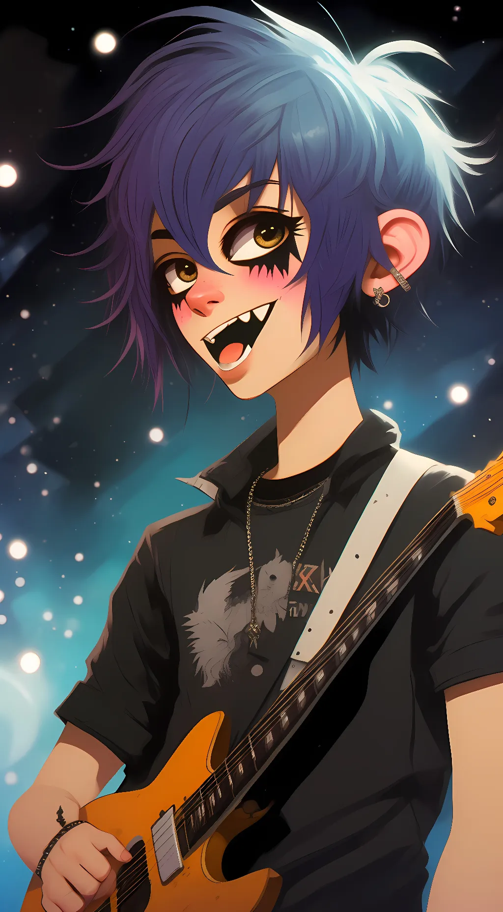 ai character:  rockstar Naomi  background