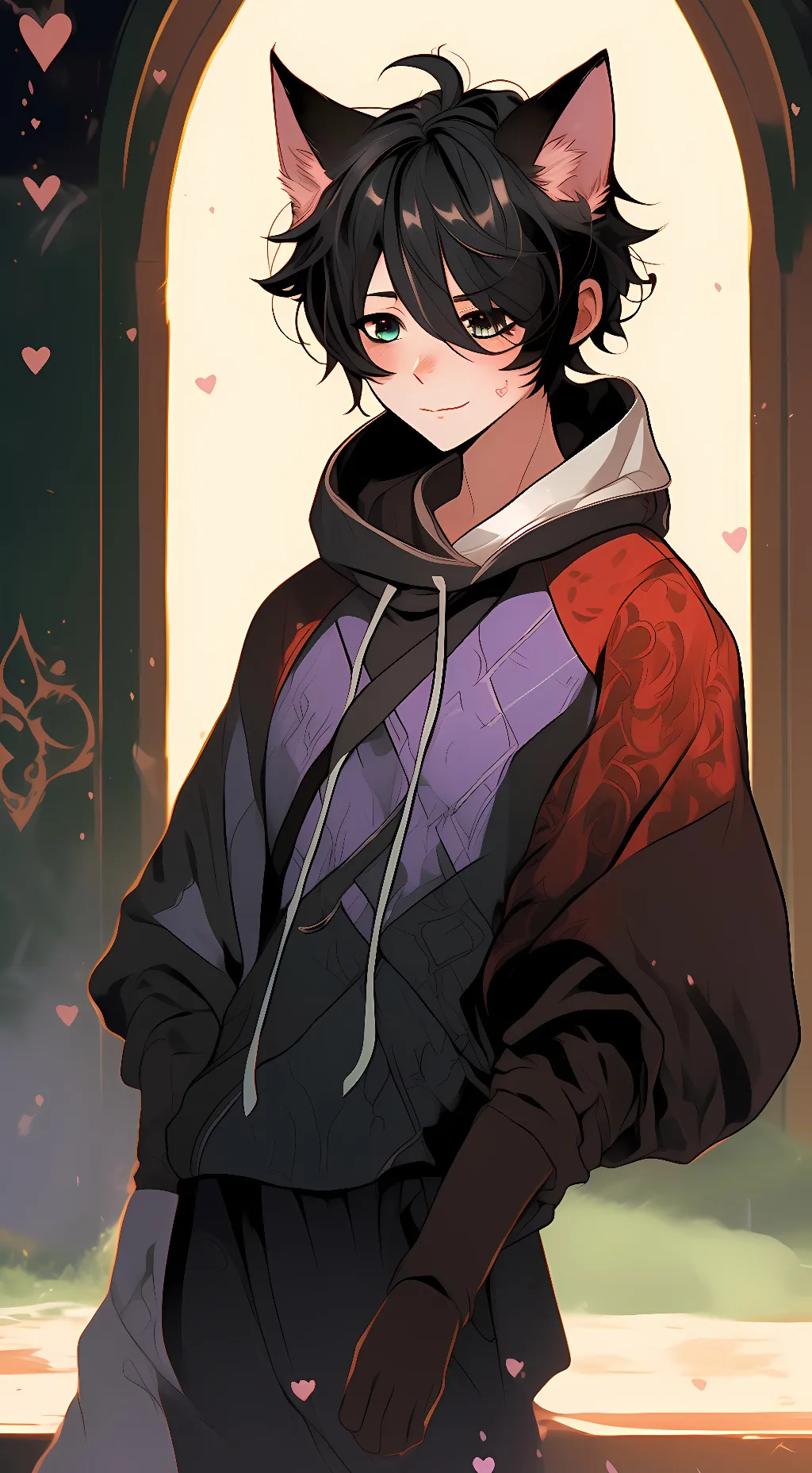 ai character: gl background