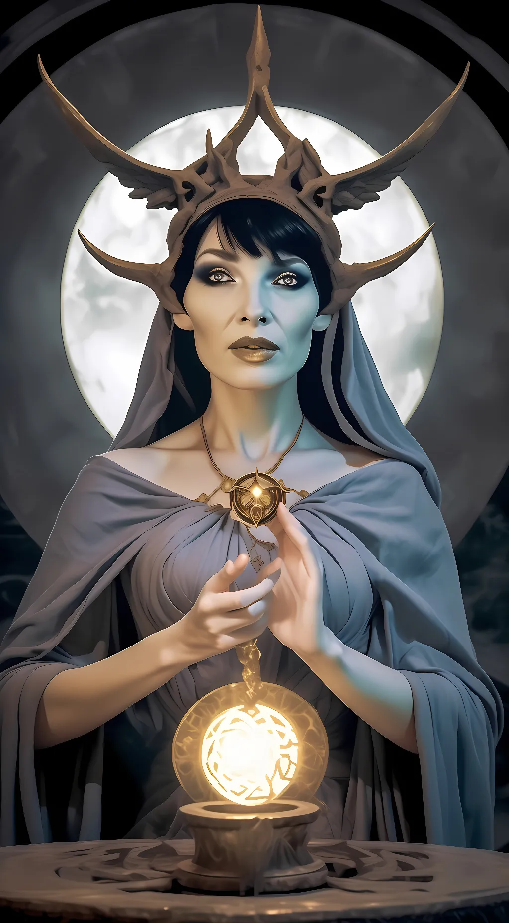 ai character: Hecate background