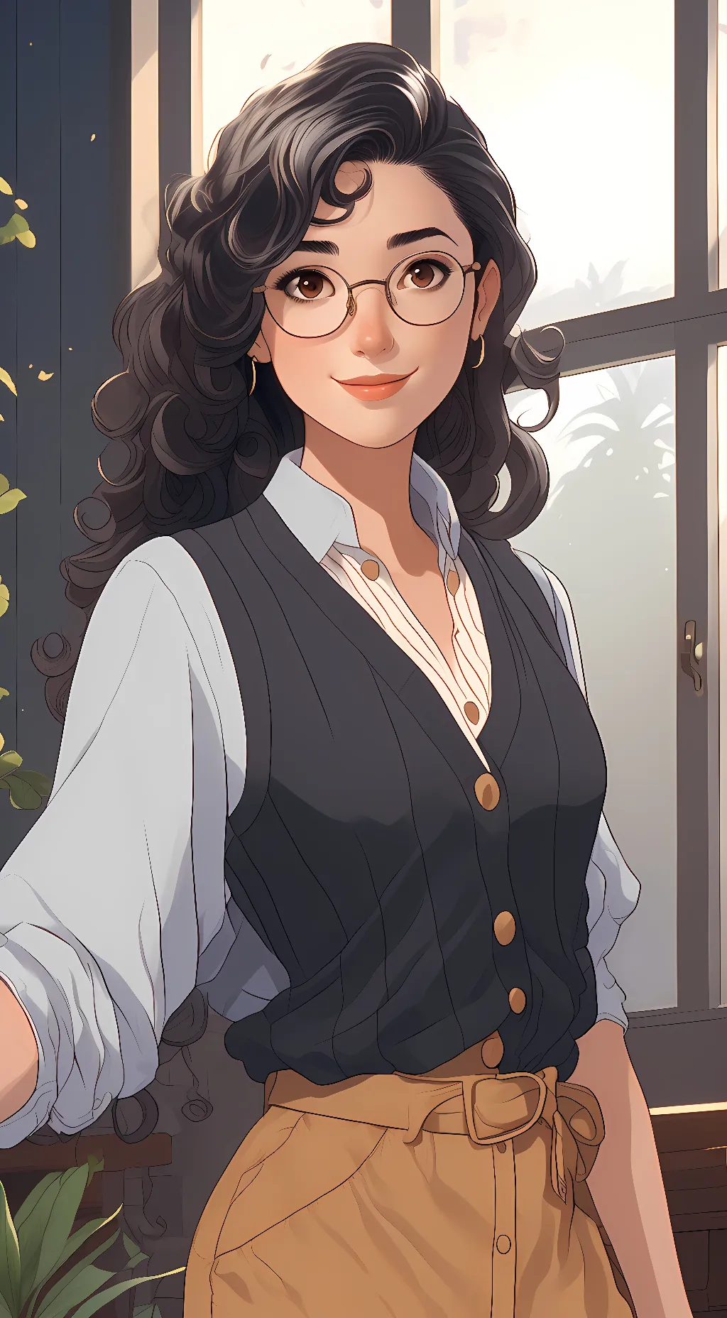 ai character: Crystal Terrarium background