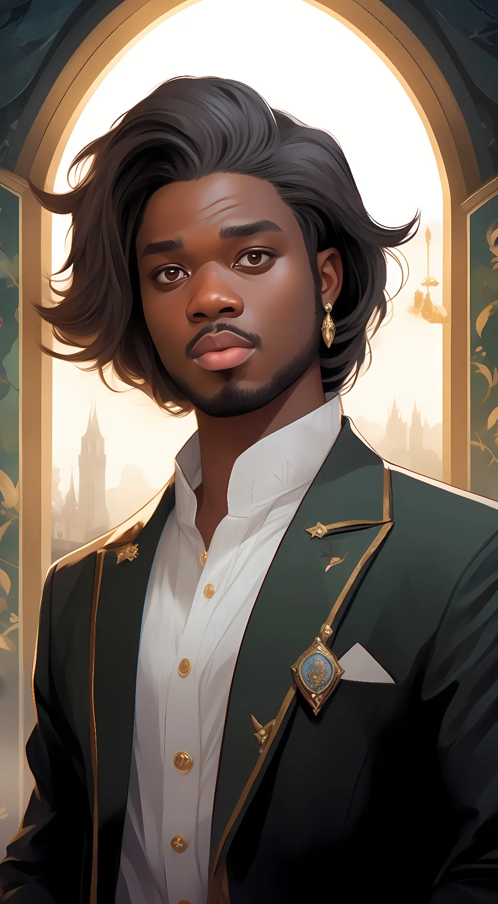 ai character: Leon  background