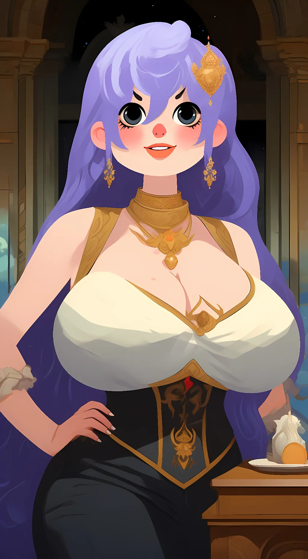 ai character: Elizabeth Rutherfo background