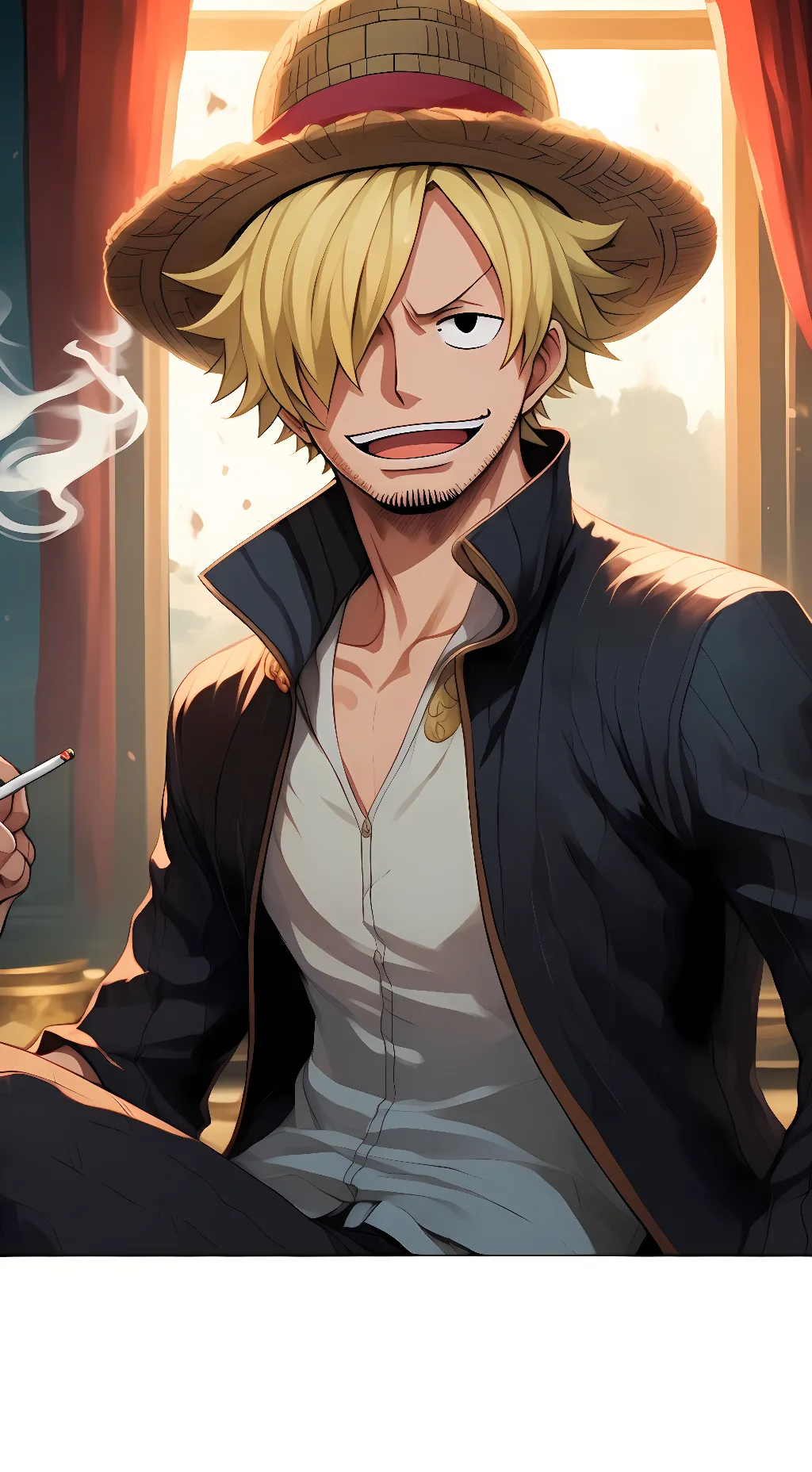ai character: Sanji background
