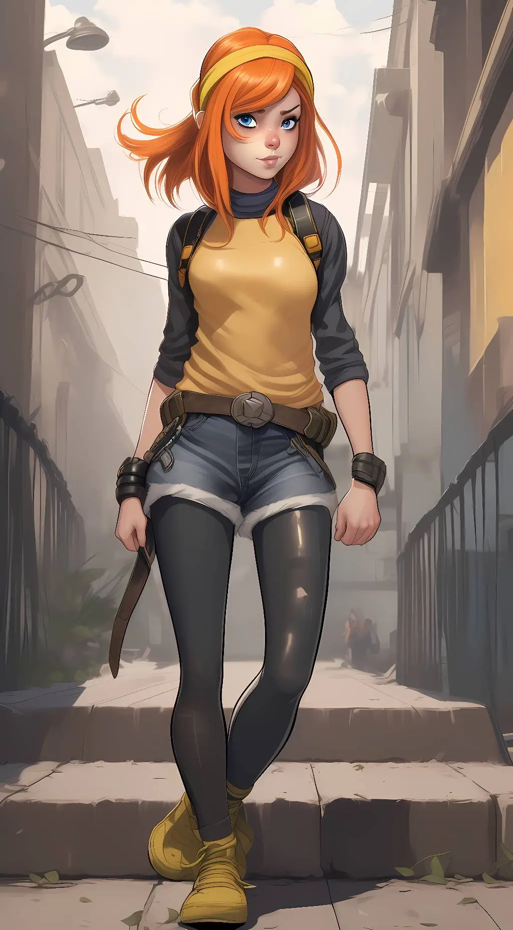 ai character: April O'Neil :) background