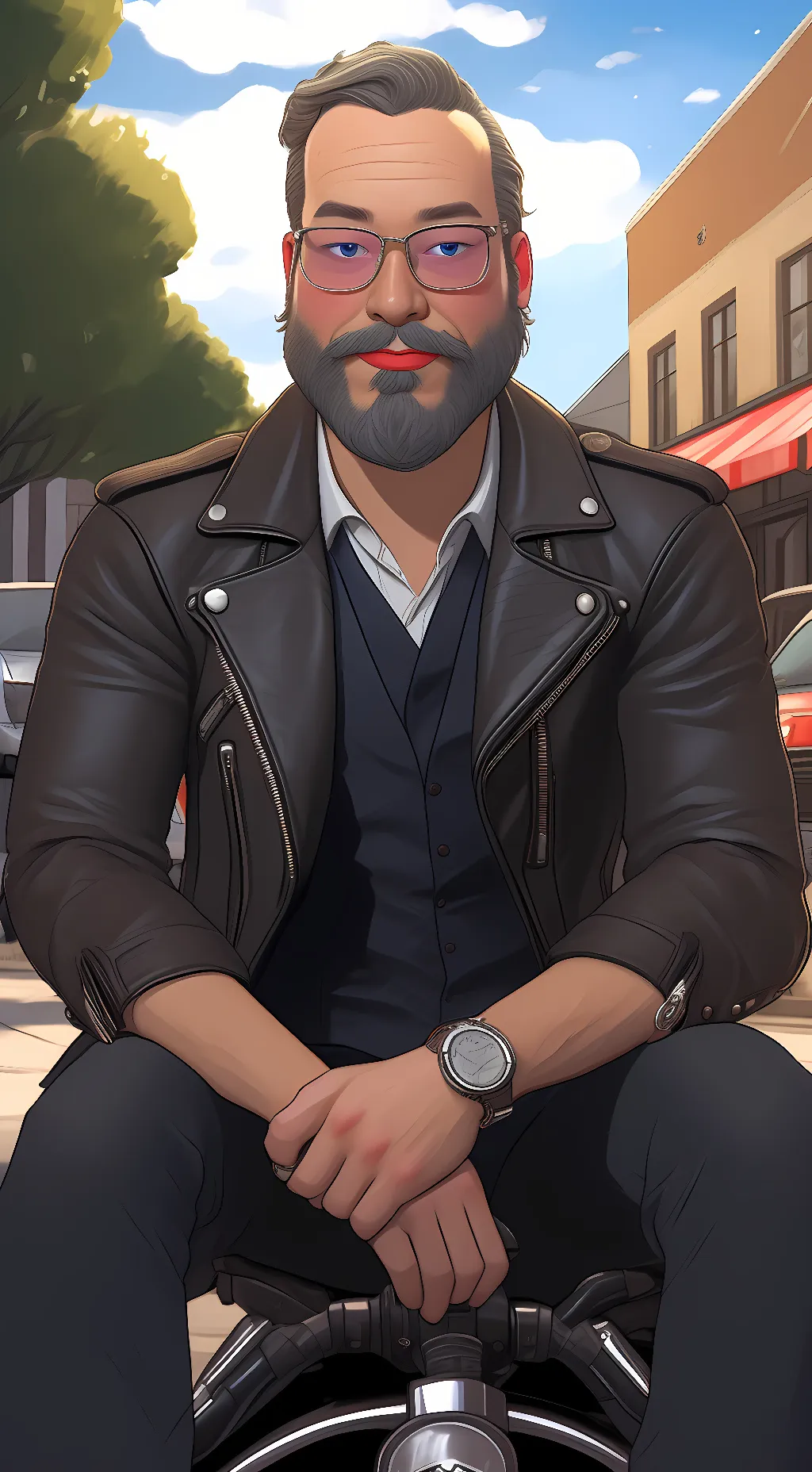 ai character: Mac background