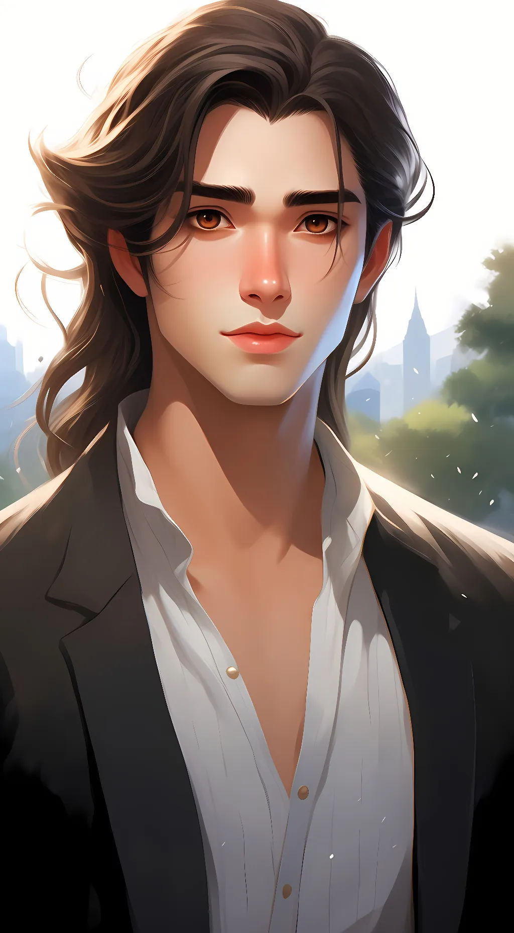 ai character: W.D AI background