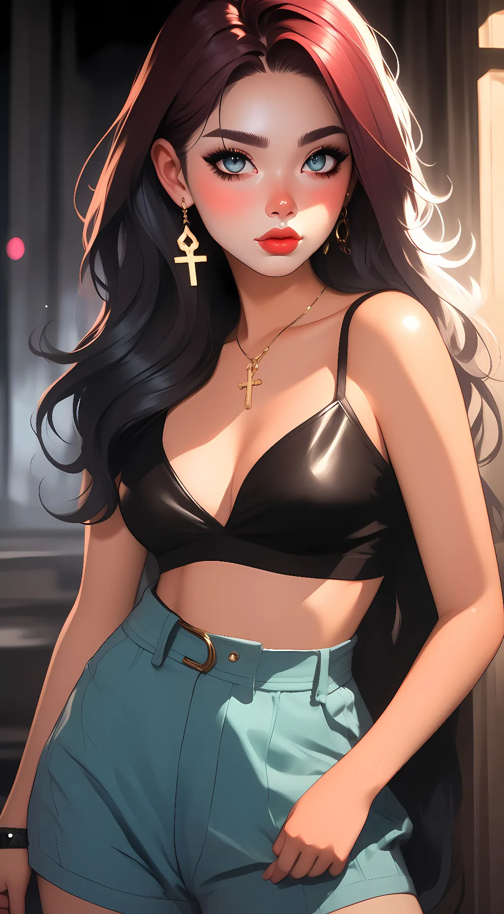 ai character: Gemma rose background