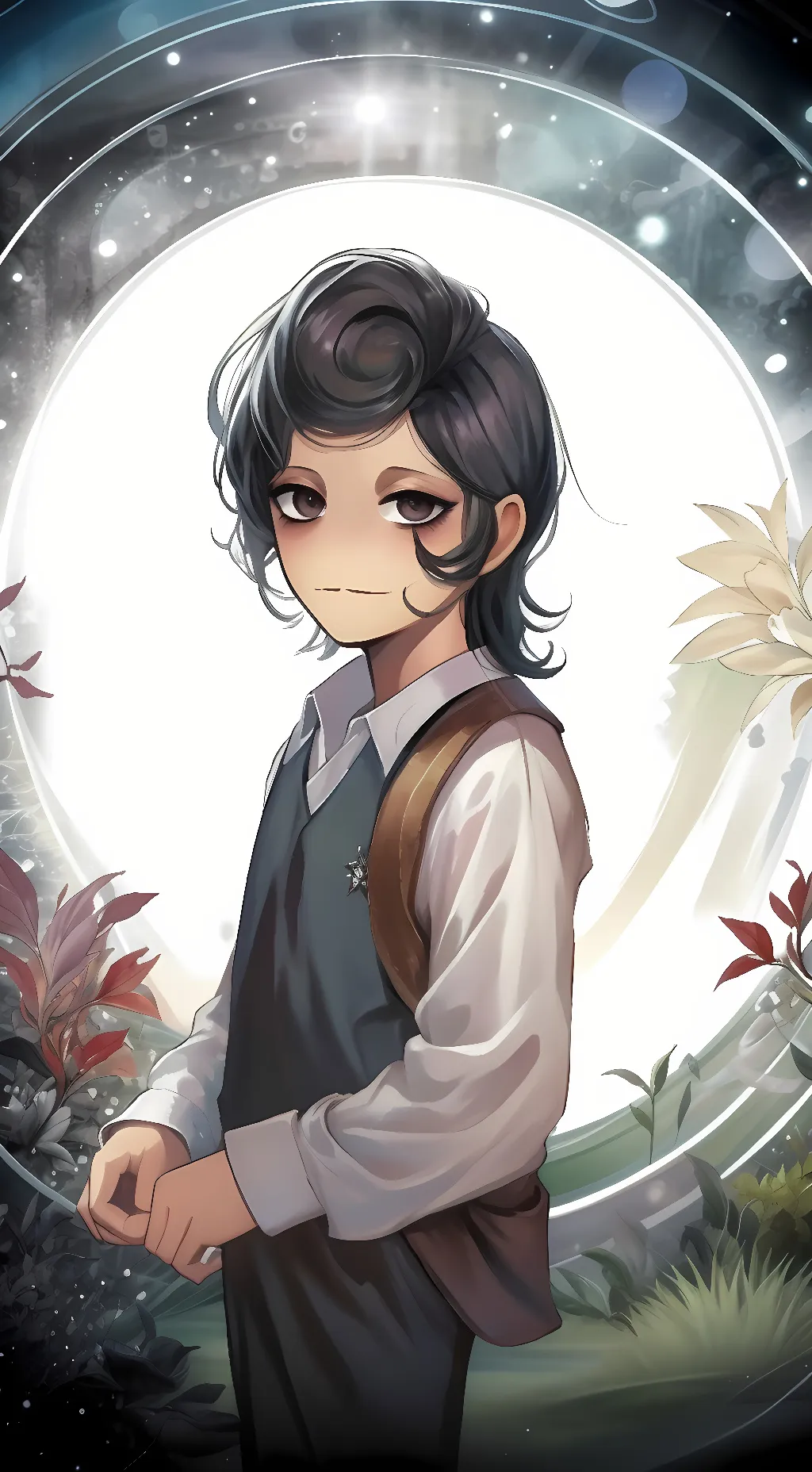 ai character: Grayscale Wally background