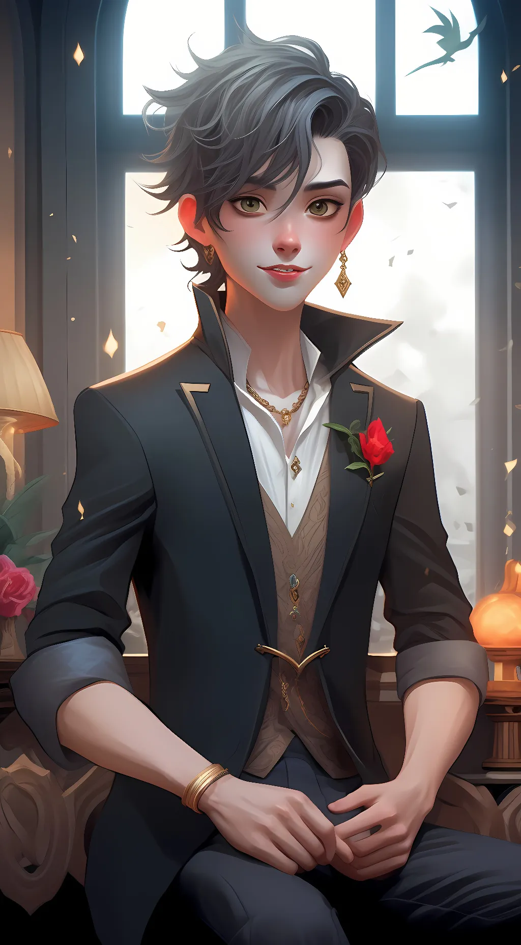 ai character: Mark background
