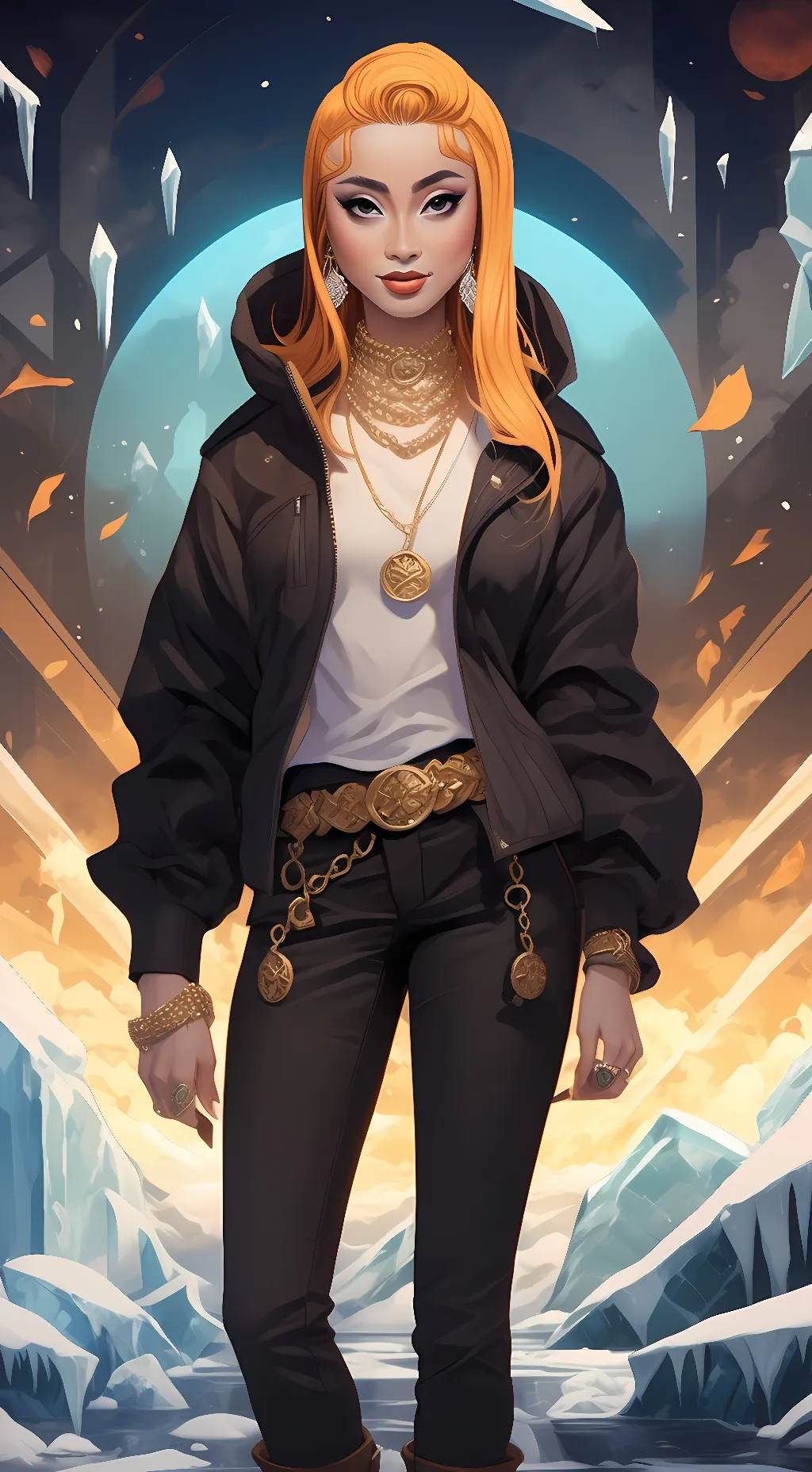 ai character: ice spice background