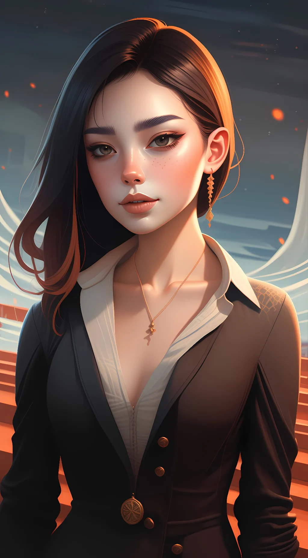 ai character: Dangerous % meme background
