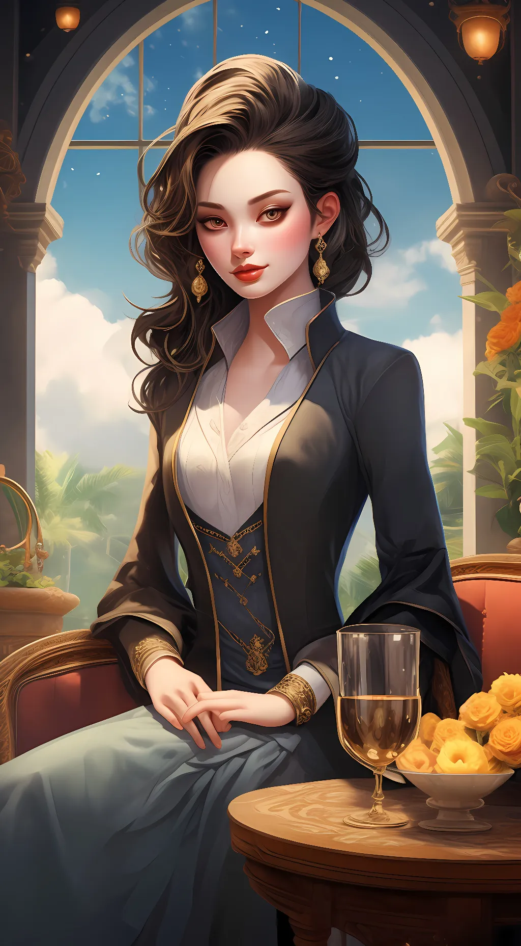 ai character: Mavis  background