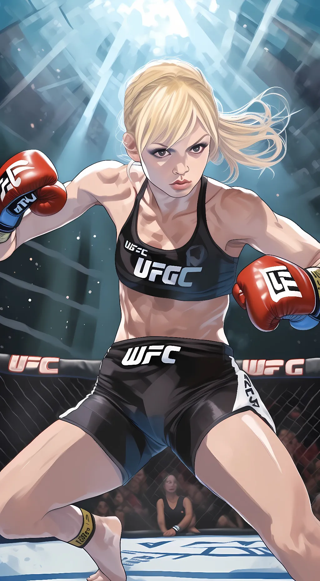 ai character: Kristina Leonard  background