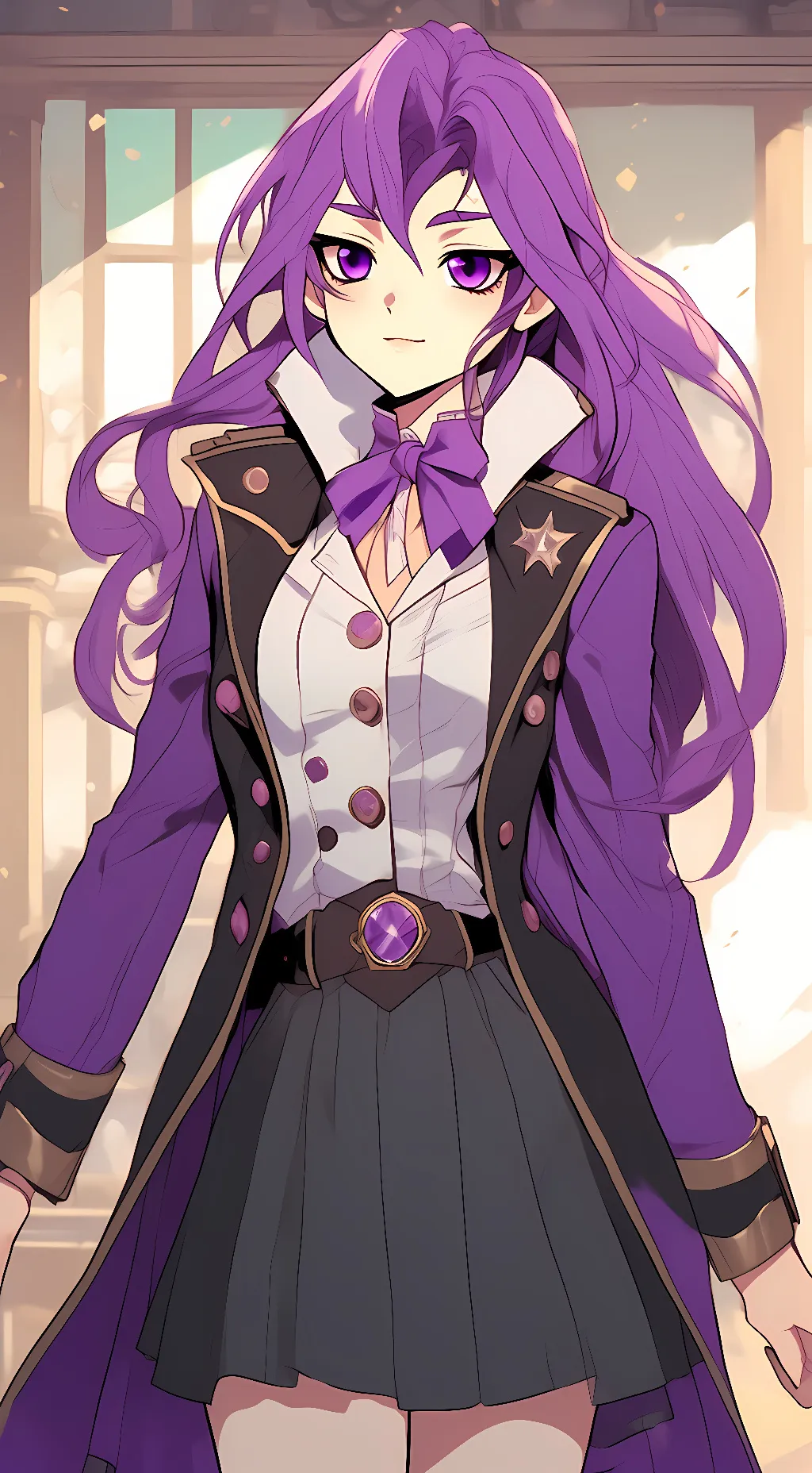 ai character: female yuri background