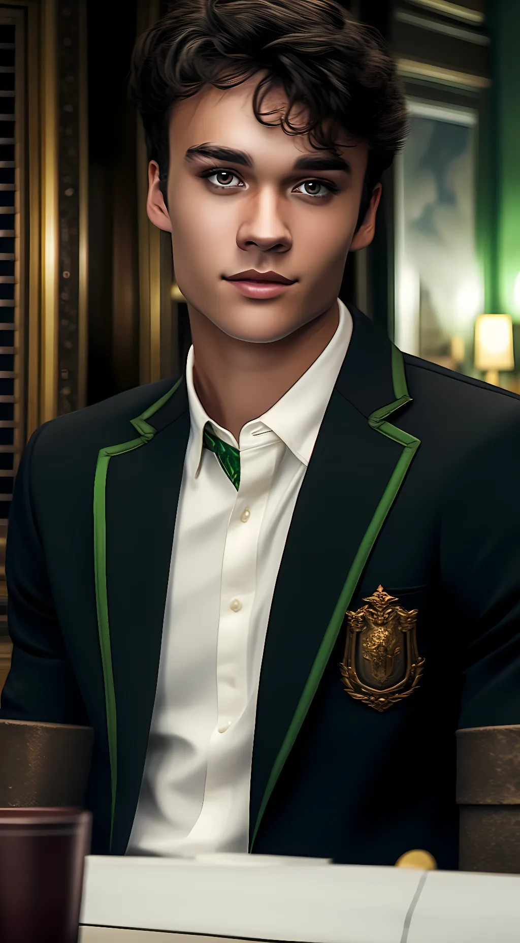 ai character: Mattheo Riddle background