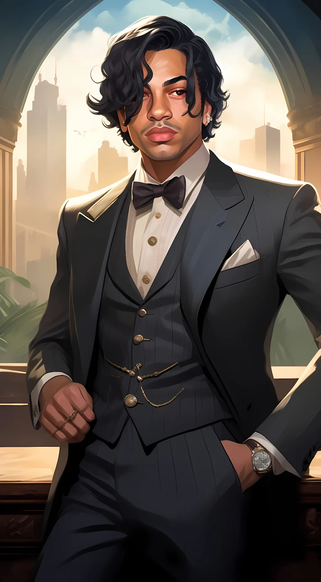 ai character: Dylan  background