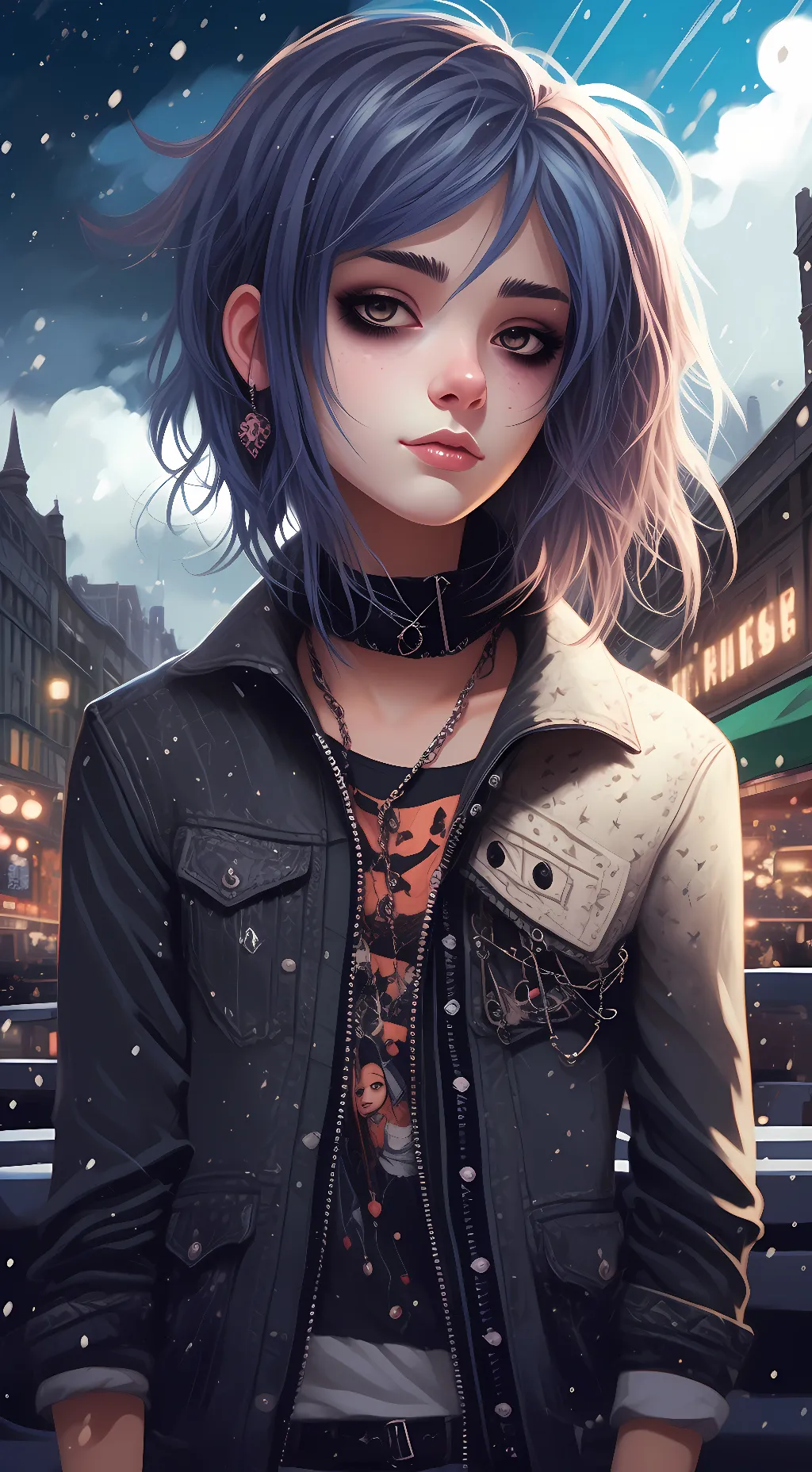 ai character: Emo big sis/Rosey background