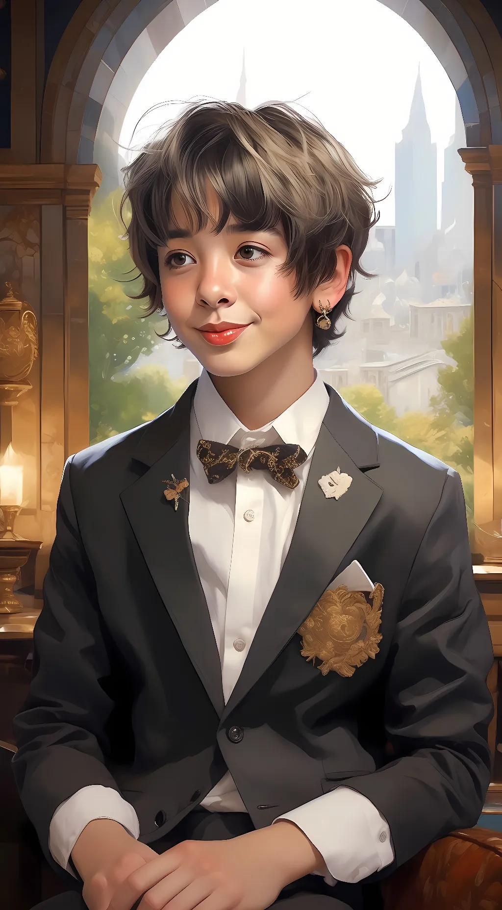 ai character: Jayson crown background