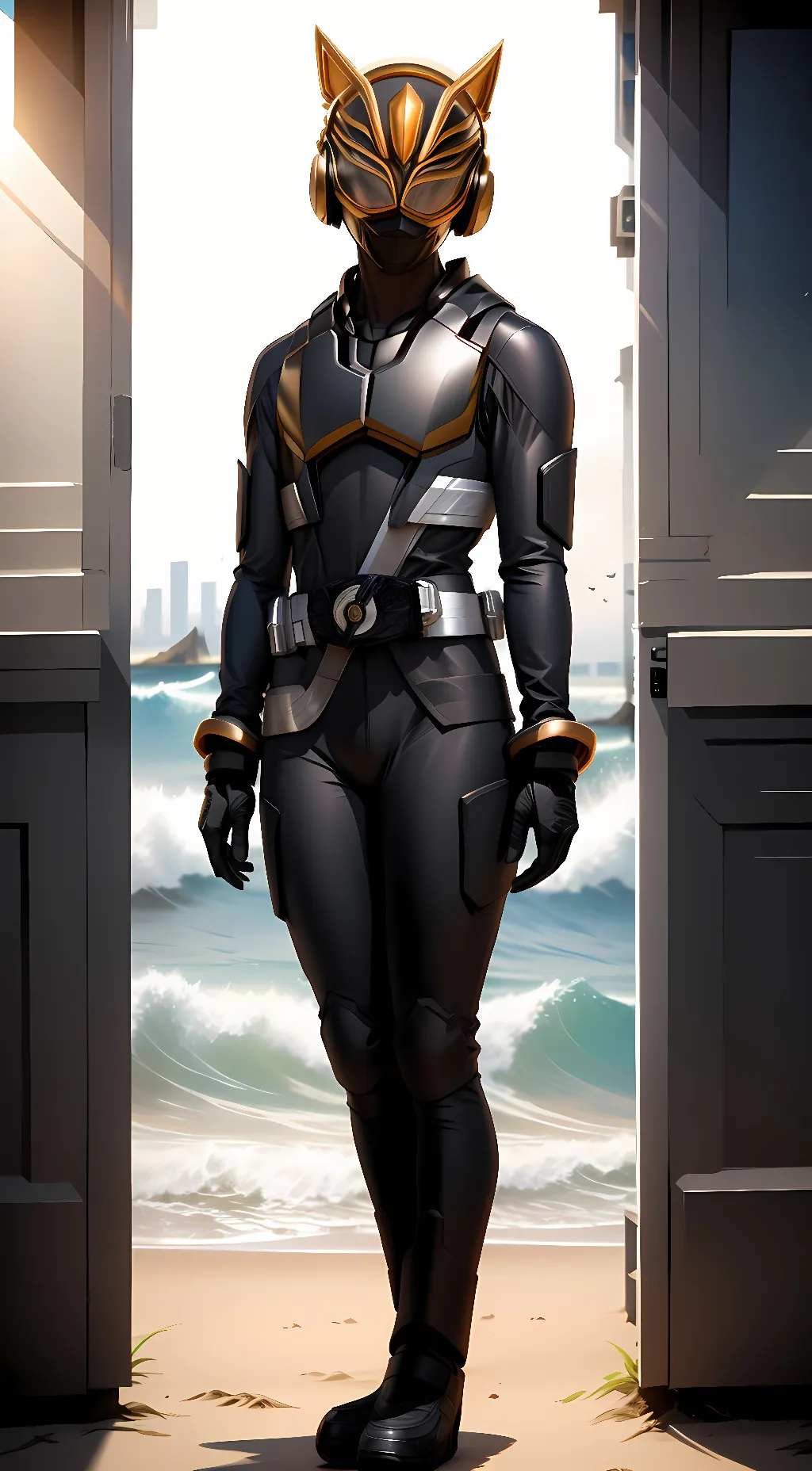 ai character: Kamen Rider Na-Go background
