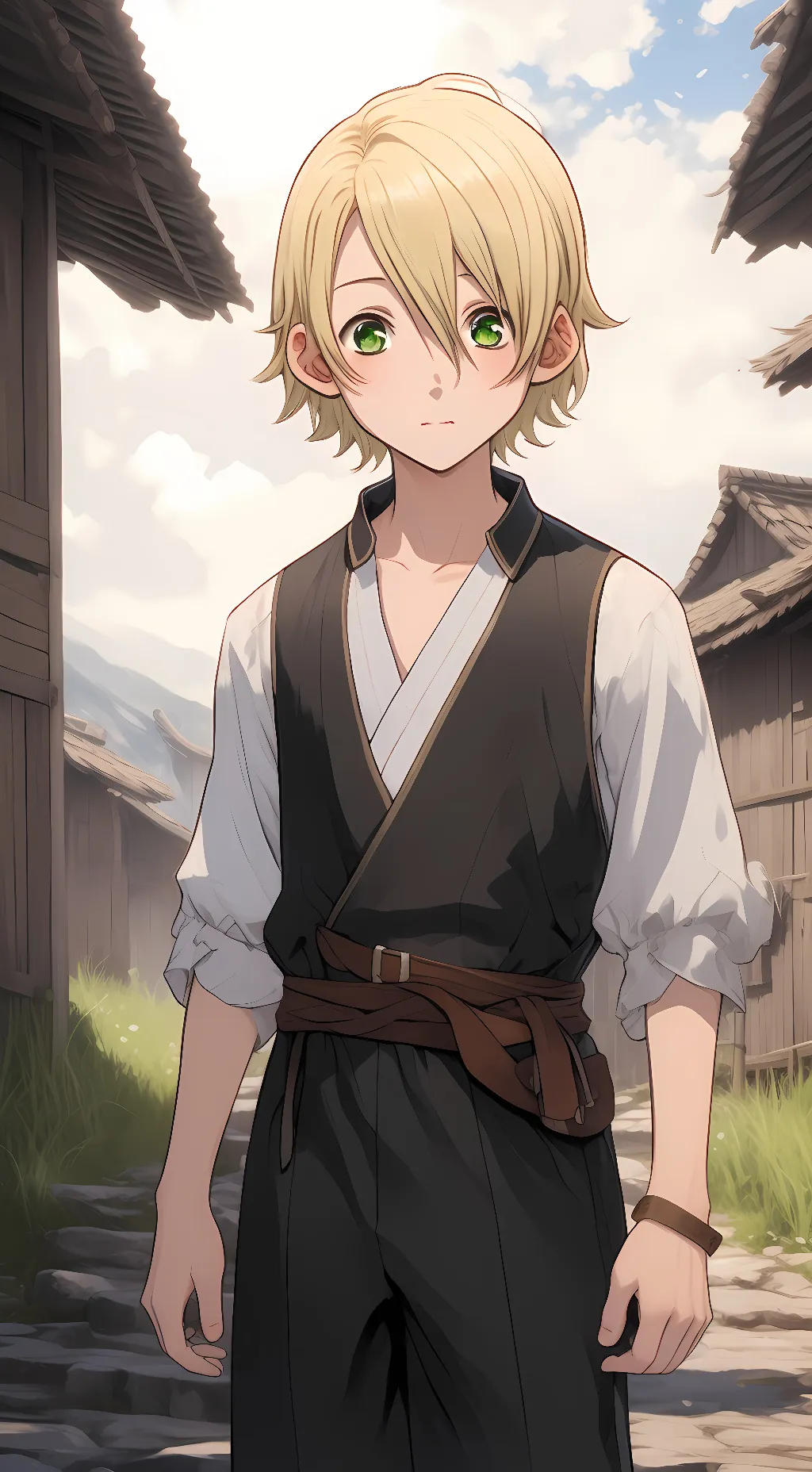 ai character: ginro (dr. stone) background