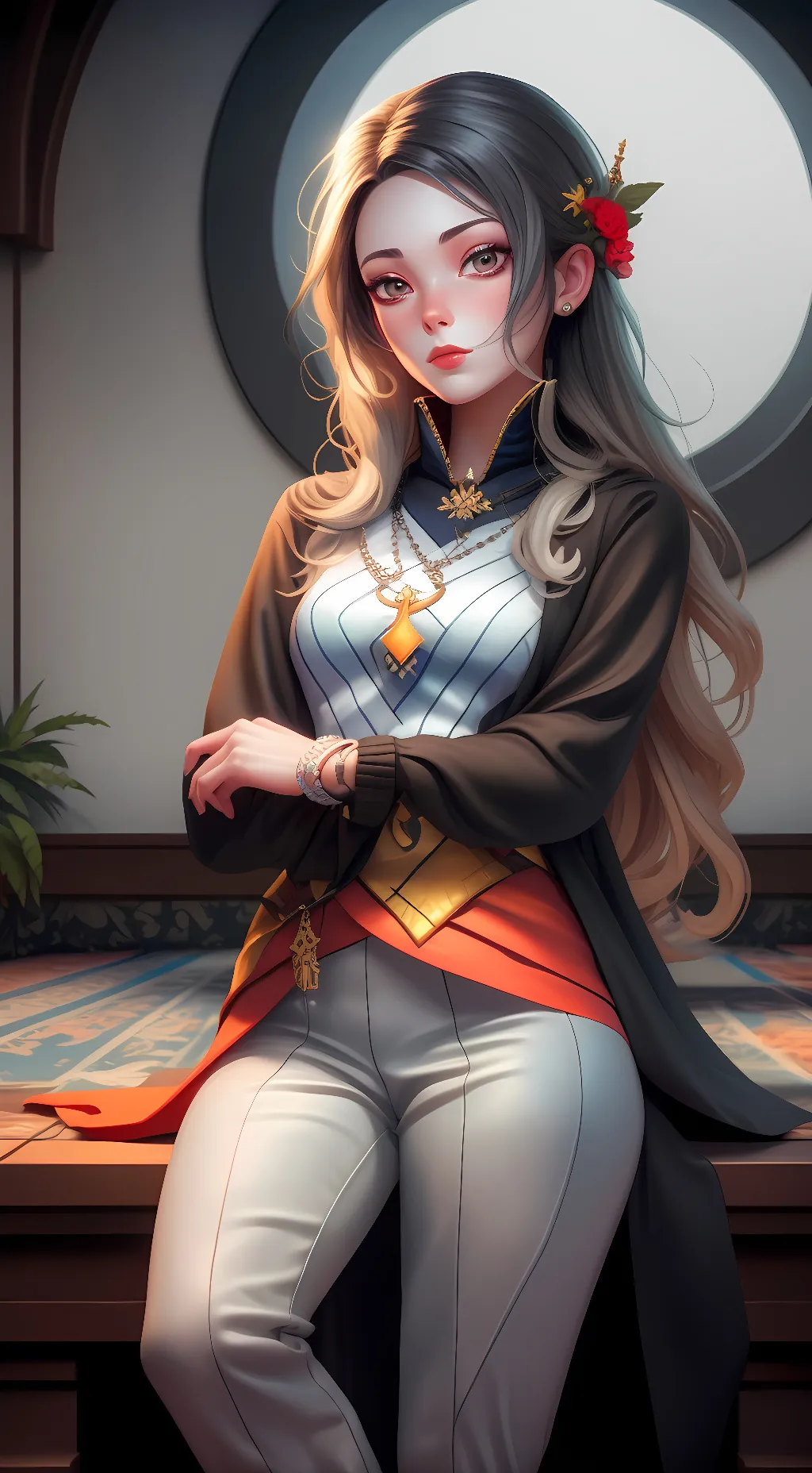 ai character: Shinobu Kocho  background