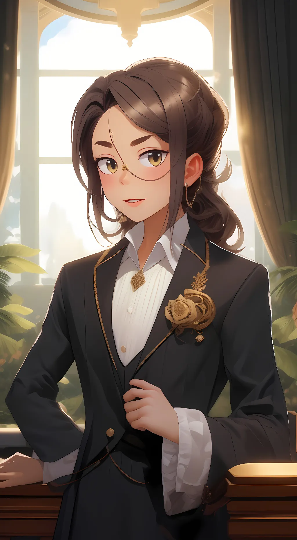 ai character: Chanel  background