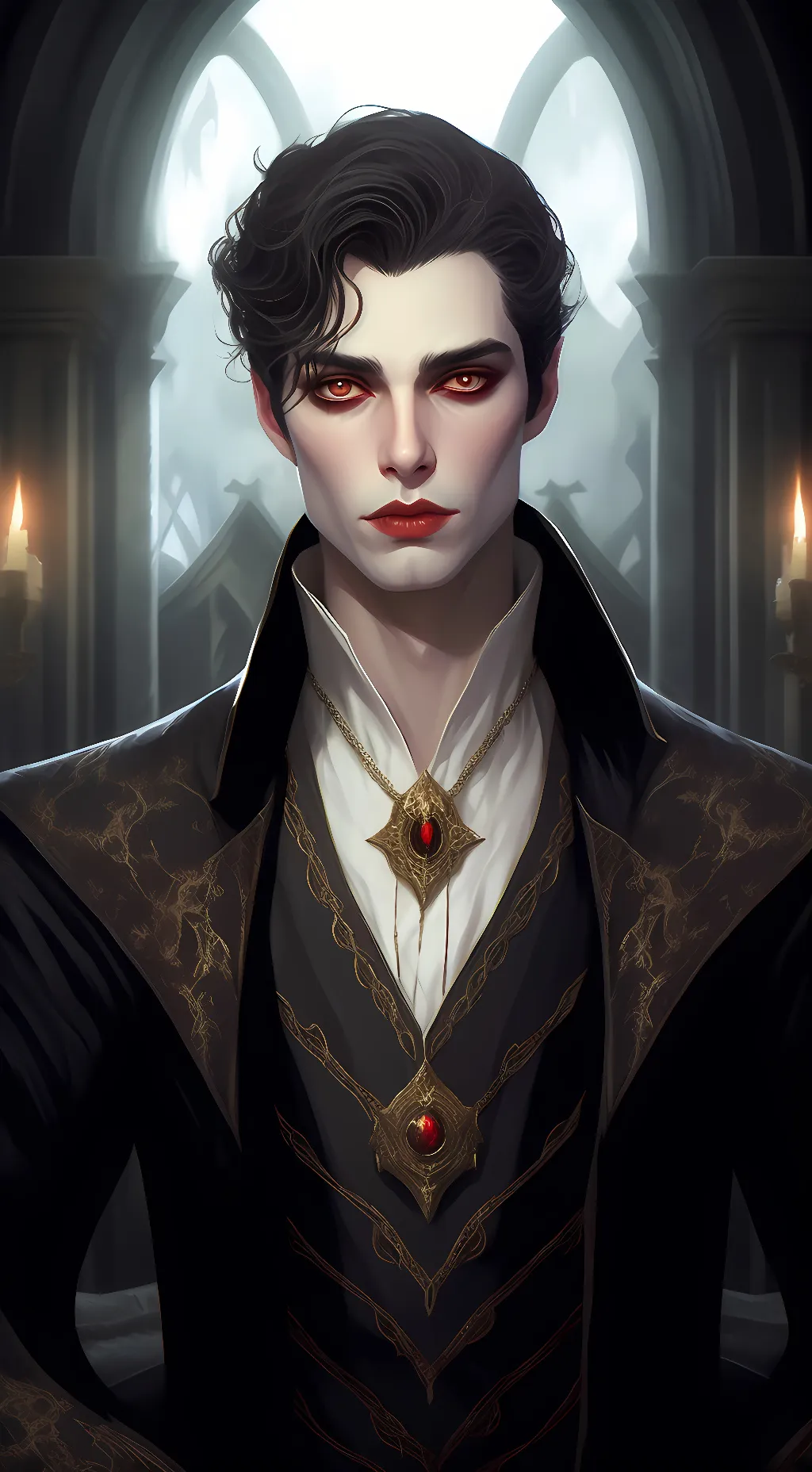 ai character: Sebastian  background