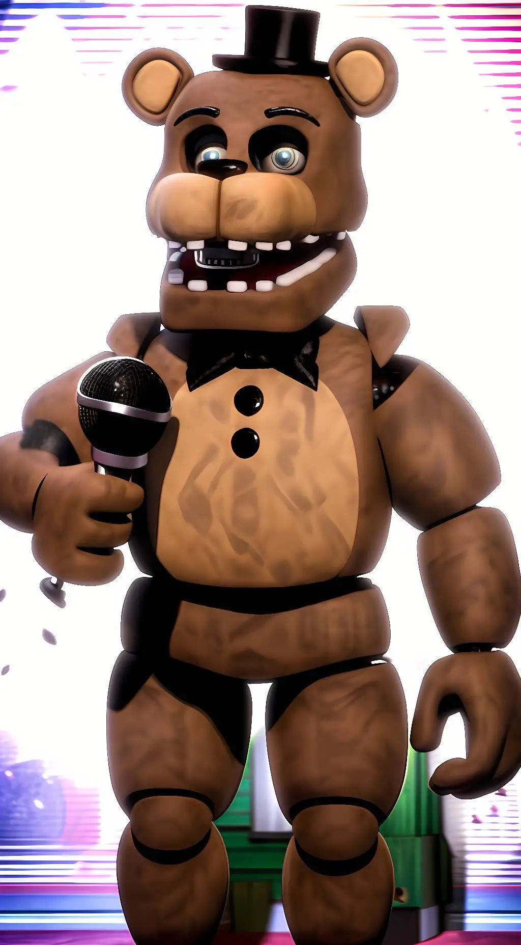 ai character: Unwithered Freddy  background