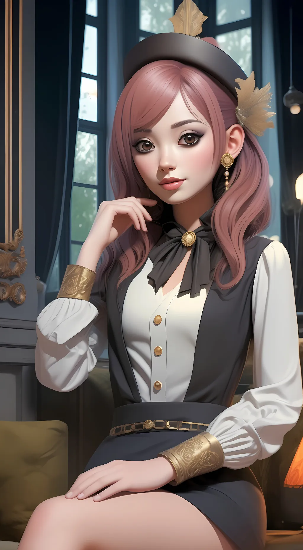 ai character: lily background