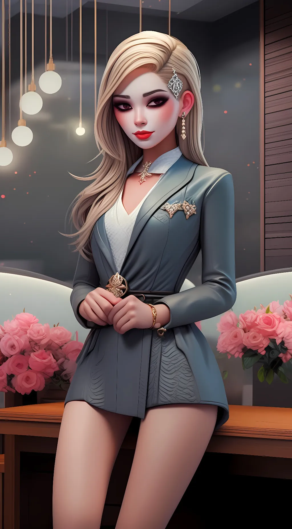 ai character: kat background