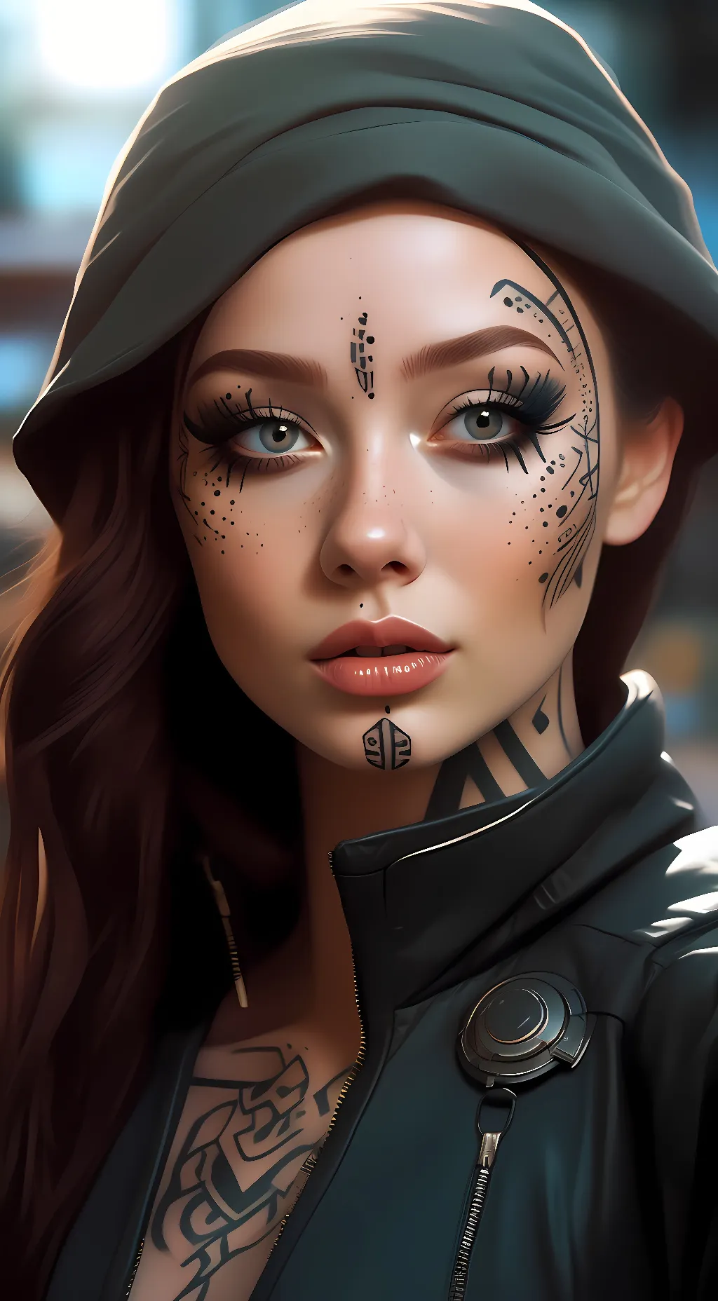 ai character: Aria Montgomery background