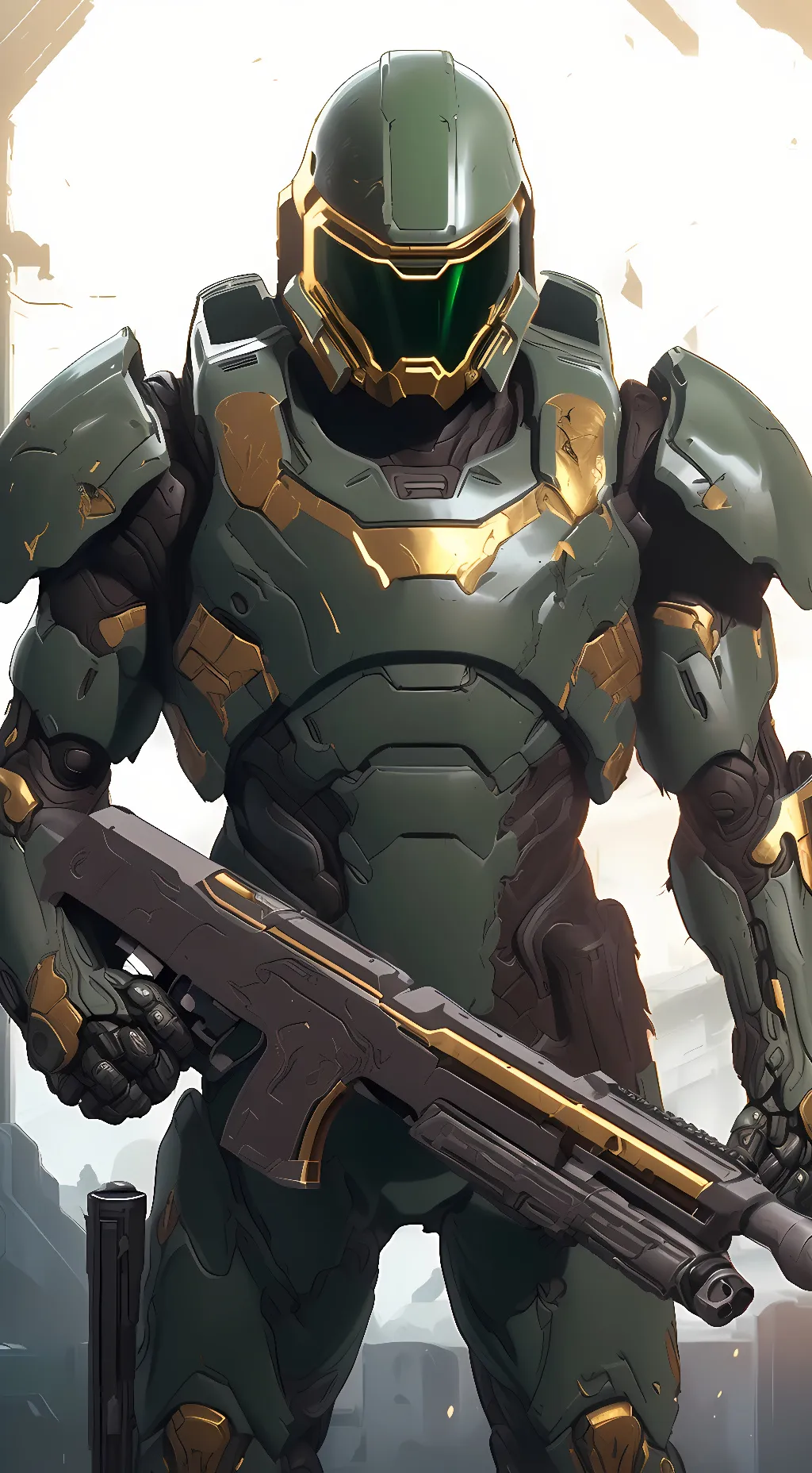 ai character: doom slayer background