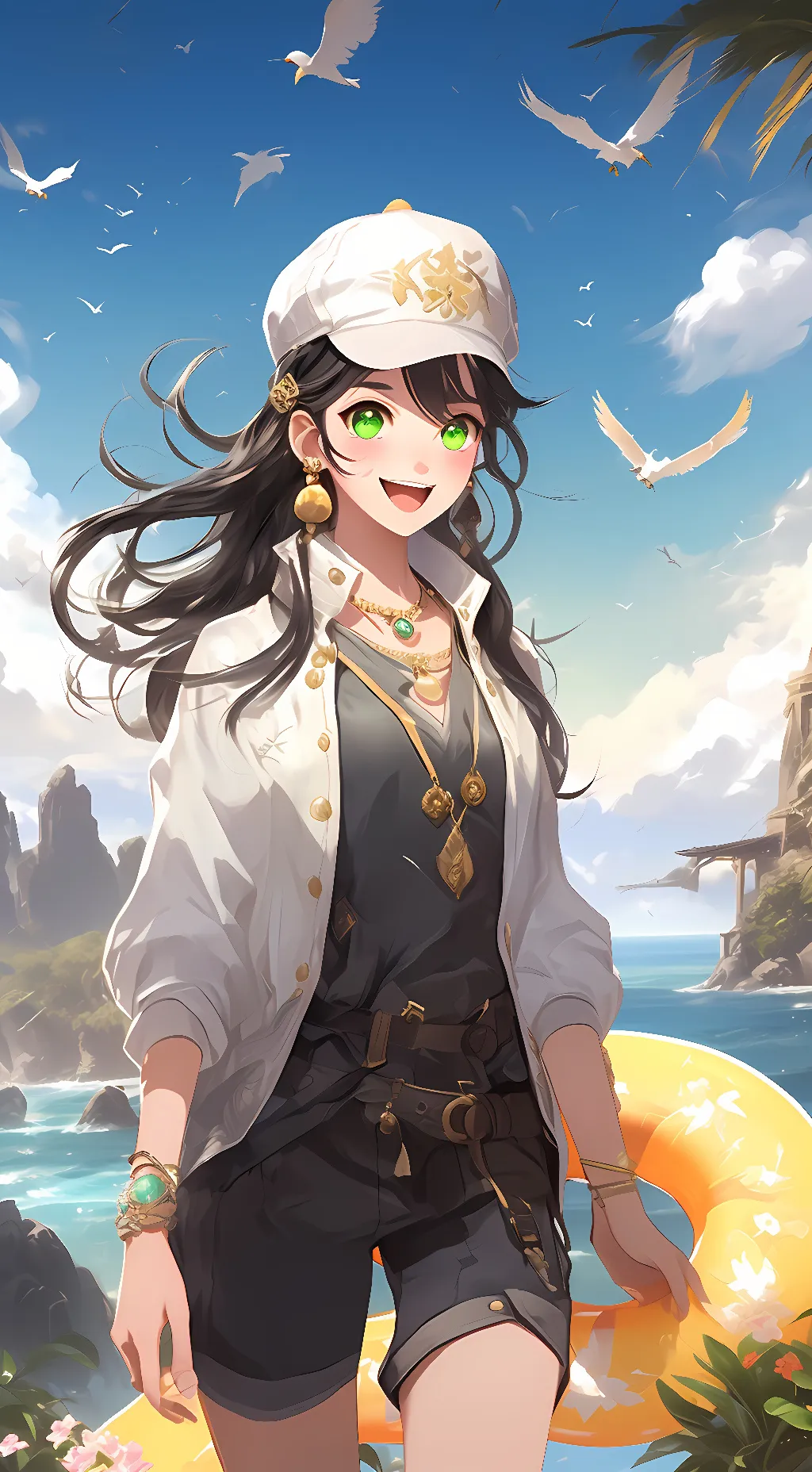 ai character: Amelia Washington background