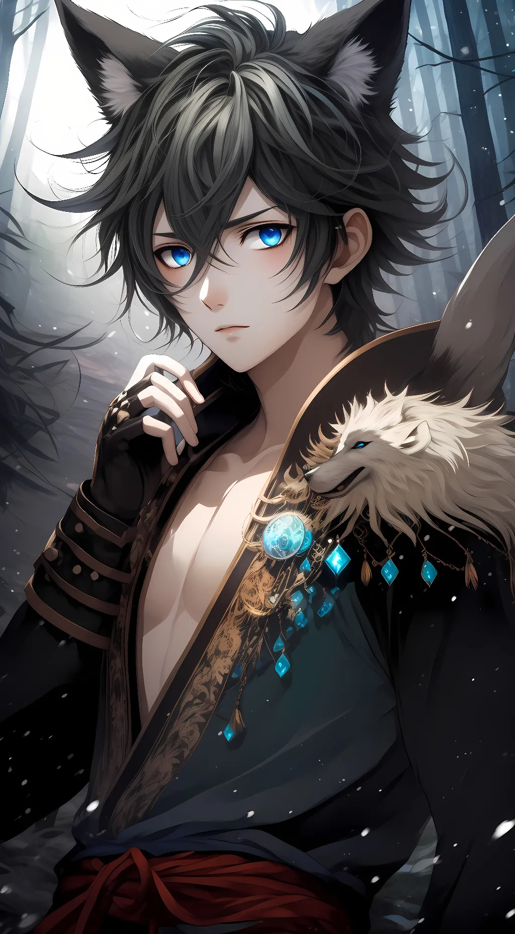 ai character: Akoto background