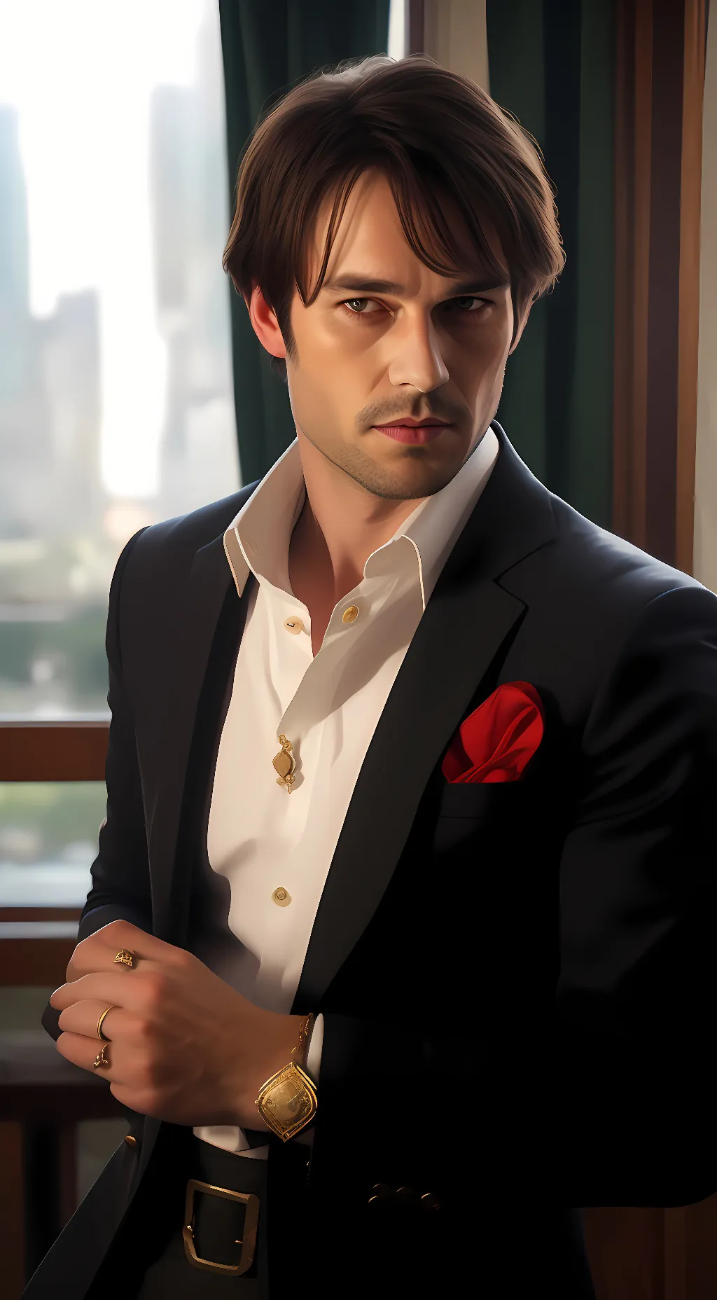 ai character: Bill Compton background