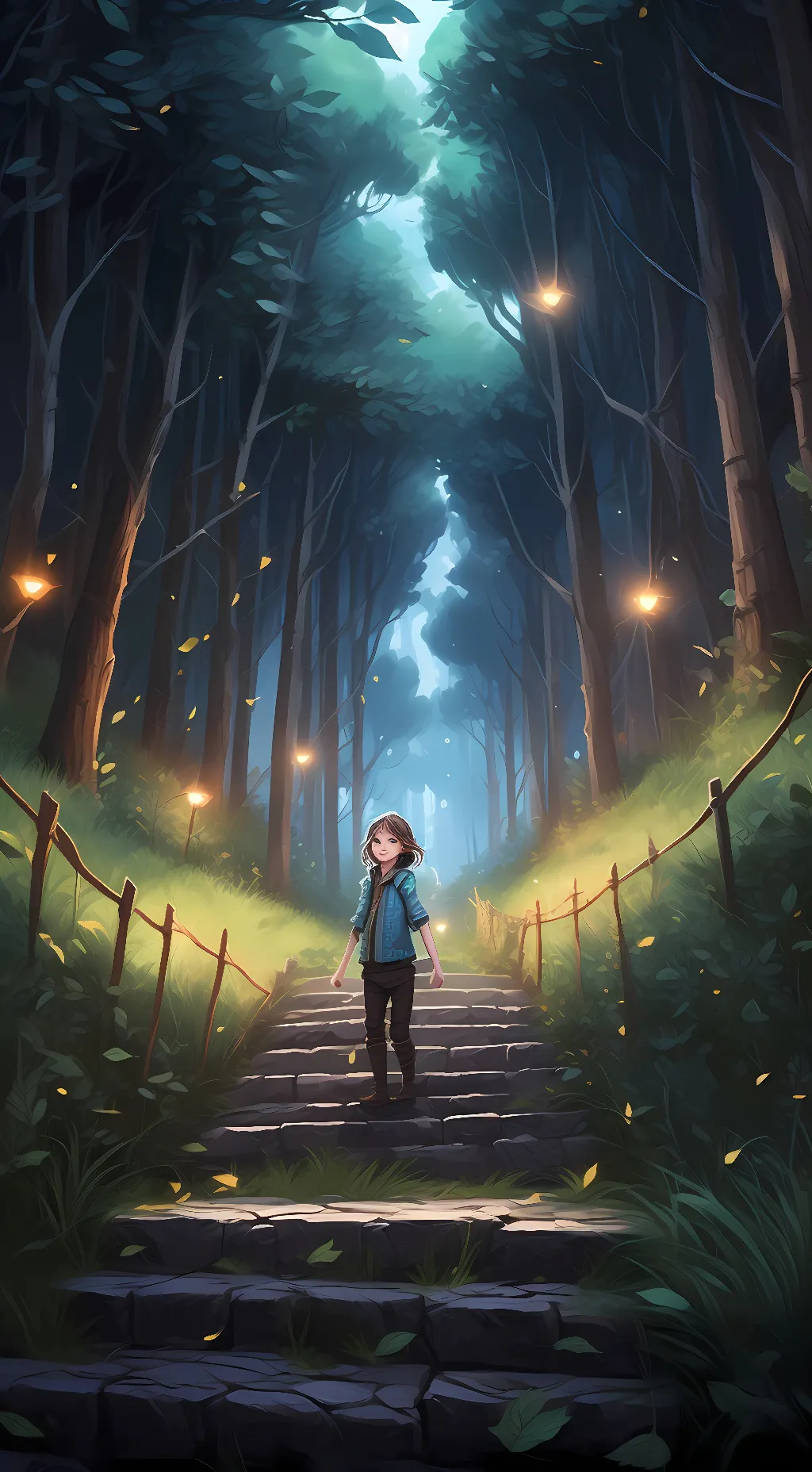 ai character: Nature  background