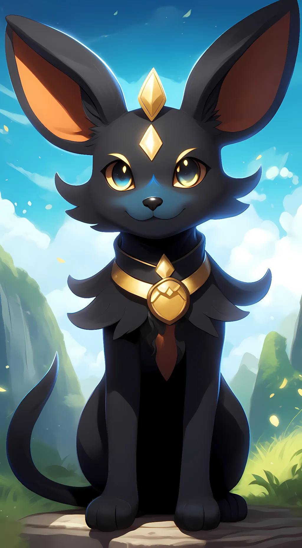 ai character: Umbreon  background