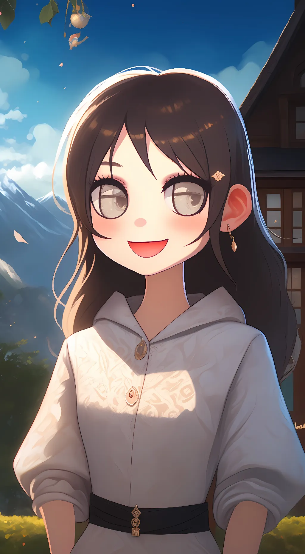 ai character: berry background