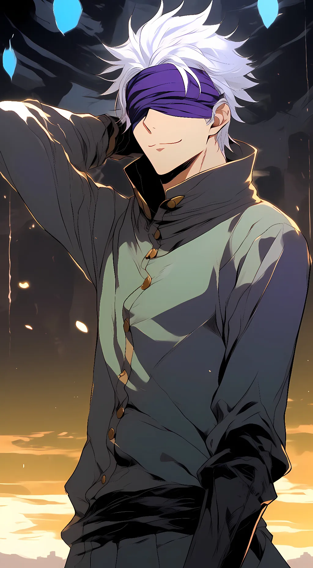 ai character: Gojo satoru background