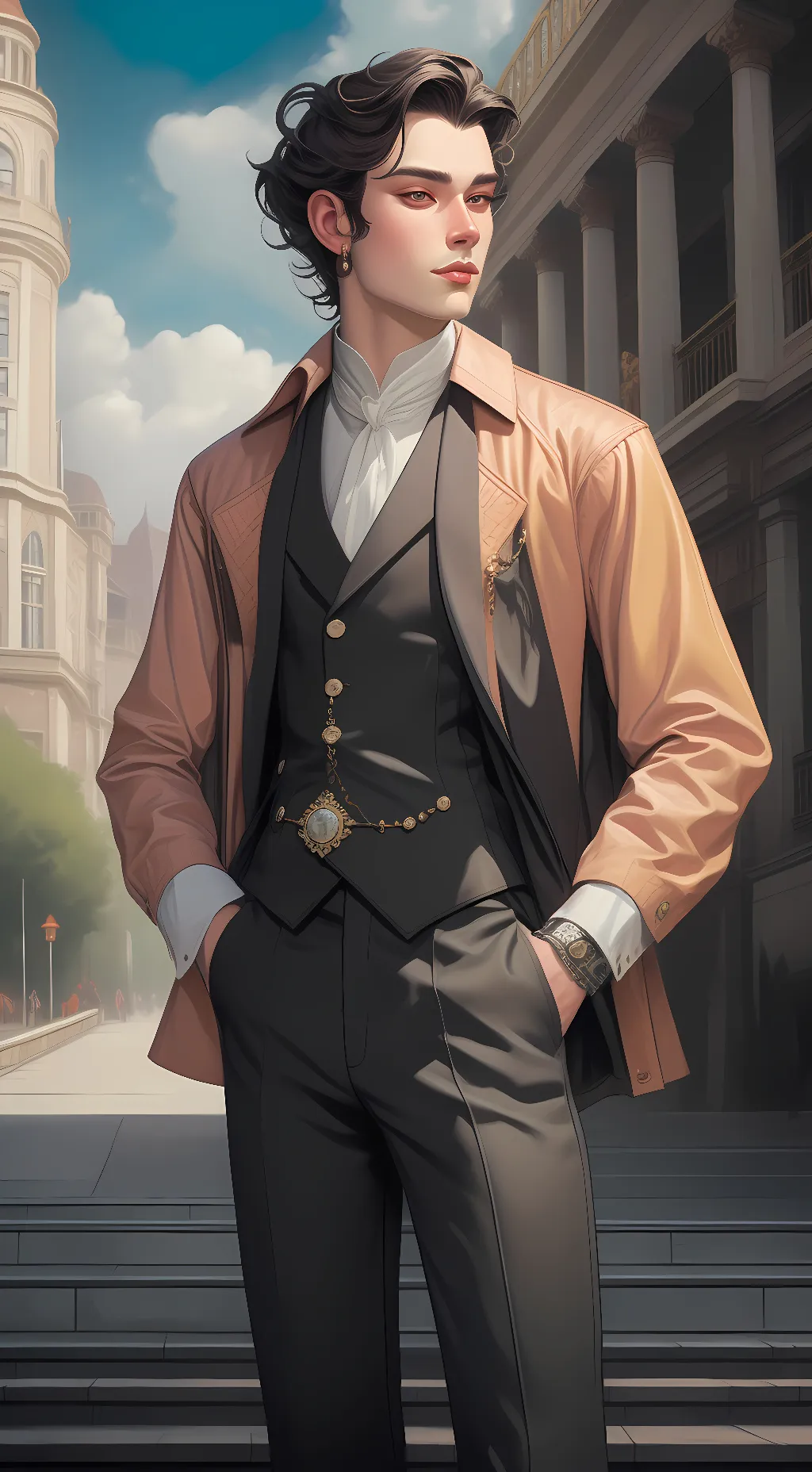 ai character: DS ROAD TRIP background