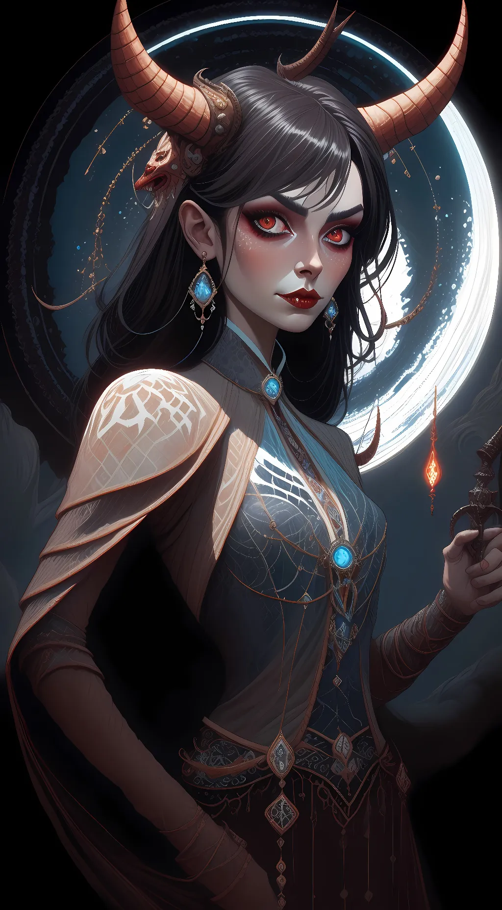 ai character: Lizzie  background
