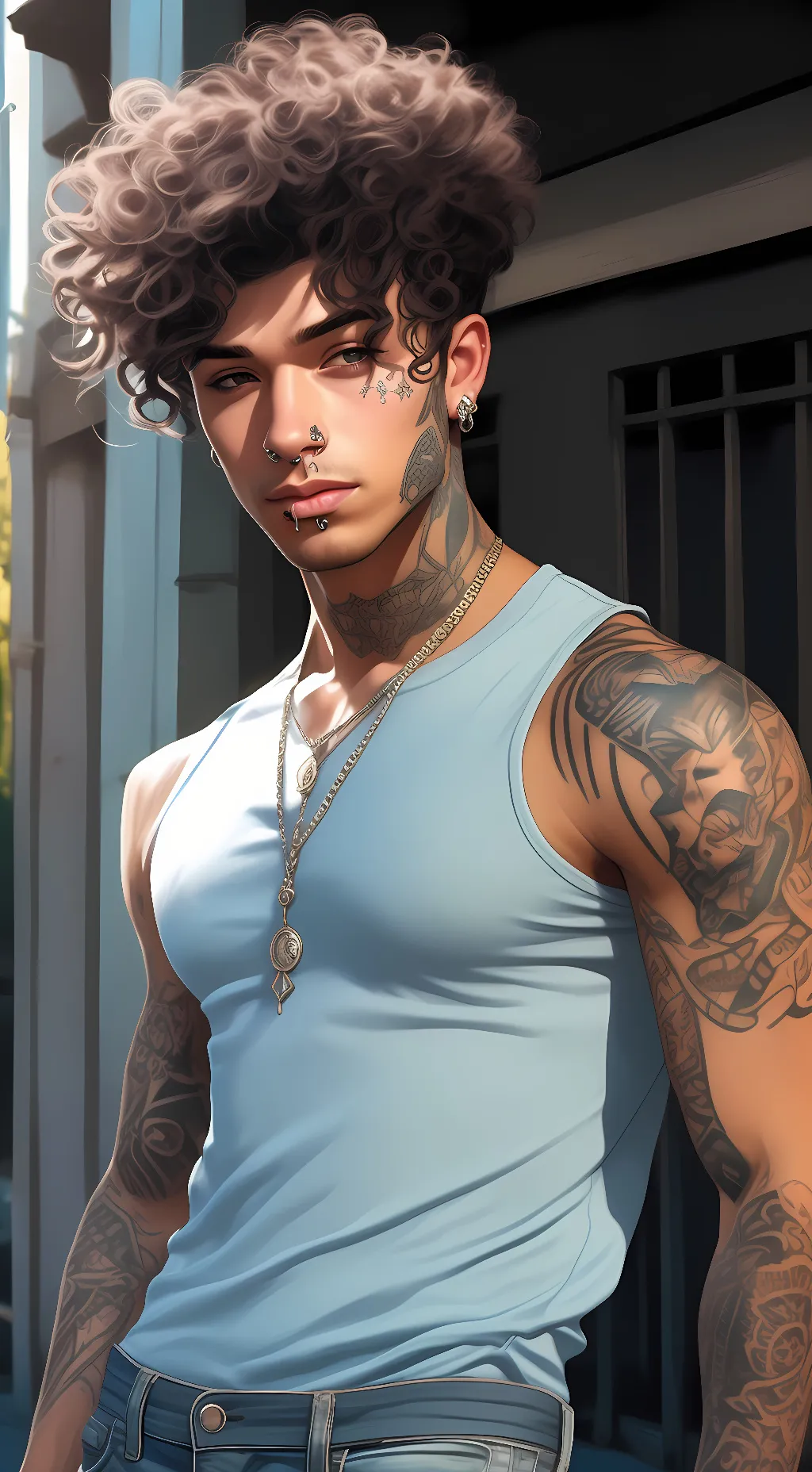 ai character: Marco Gains background